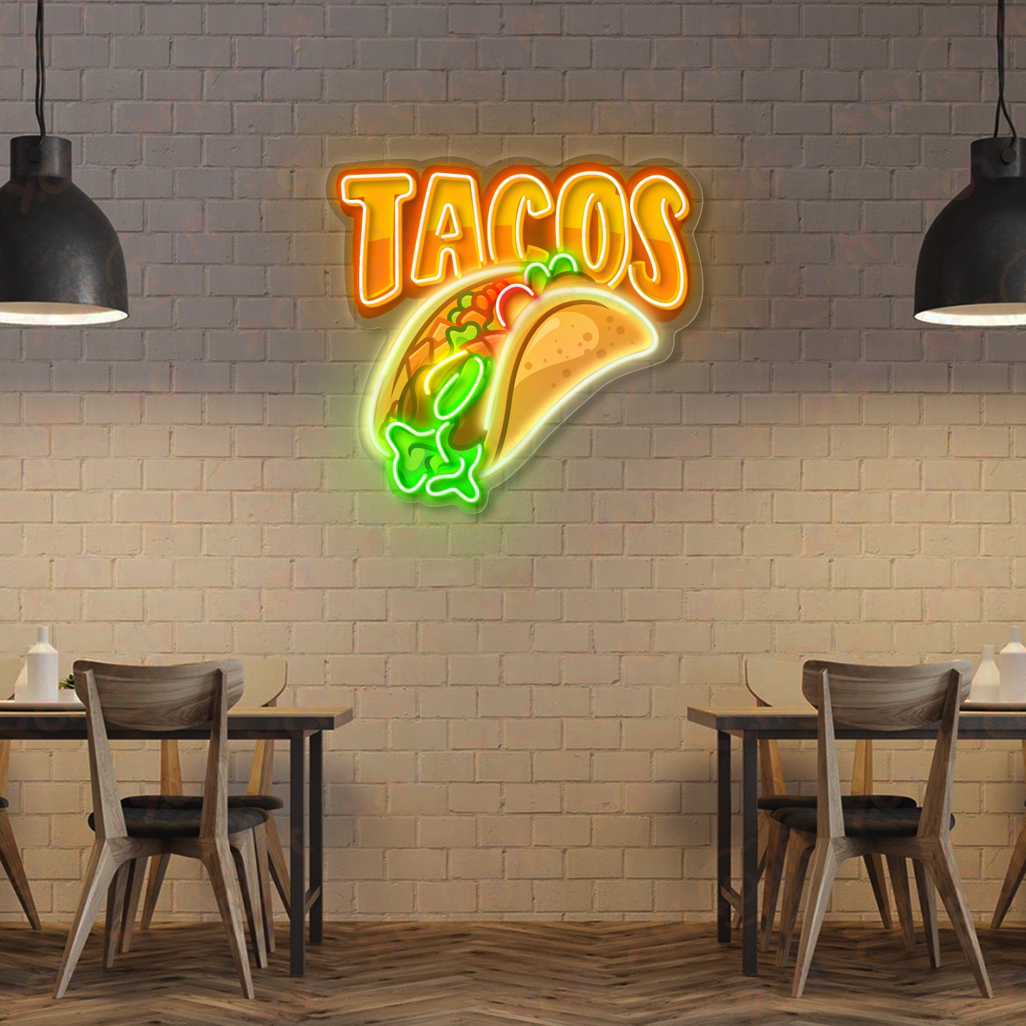 Tacos Mexican Custom LED Neon