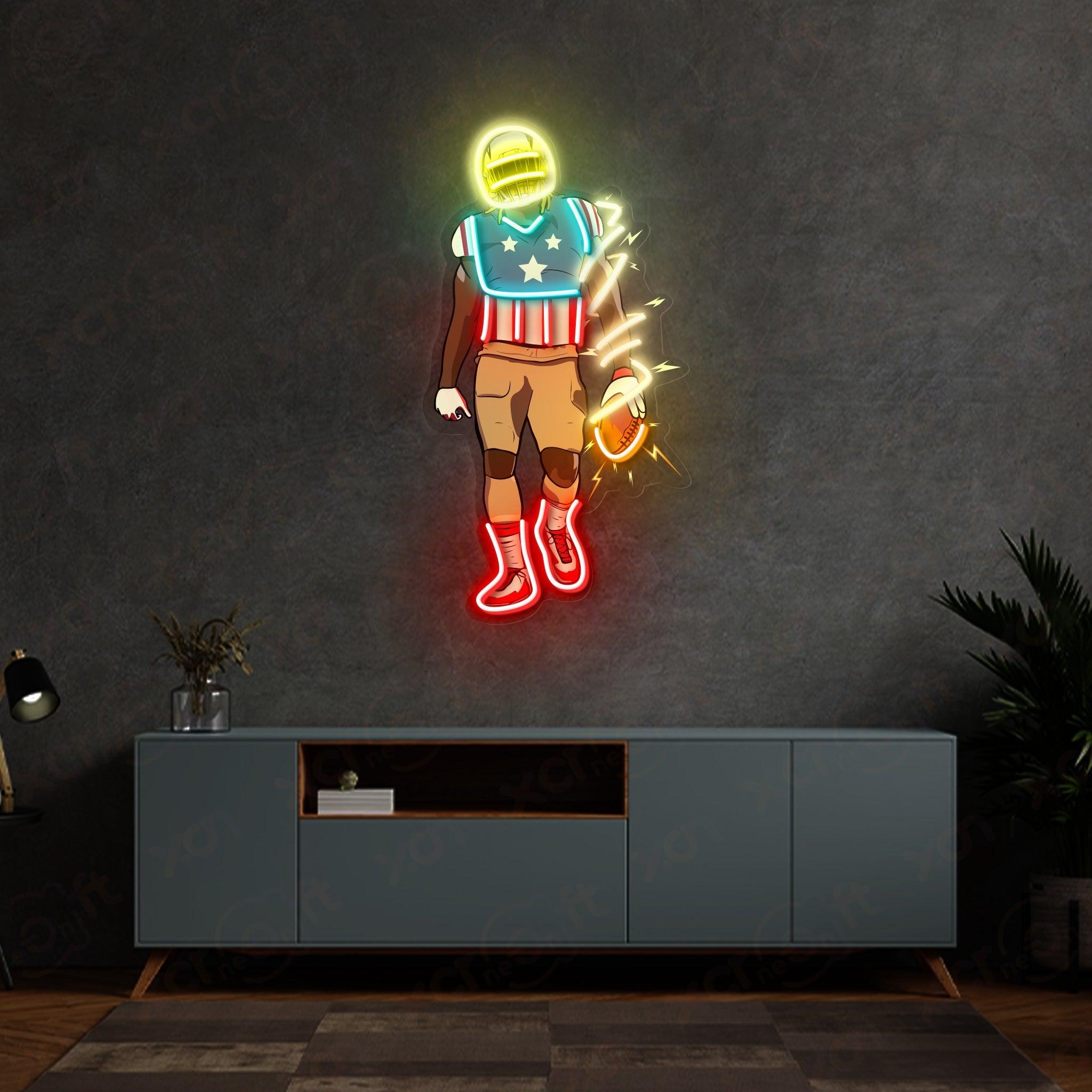 Football Superhero LED Neon Light
