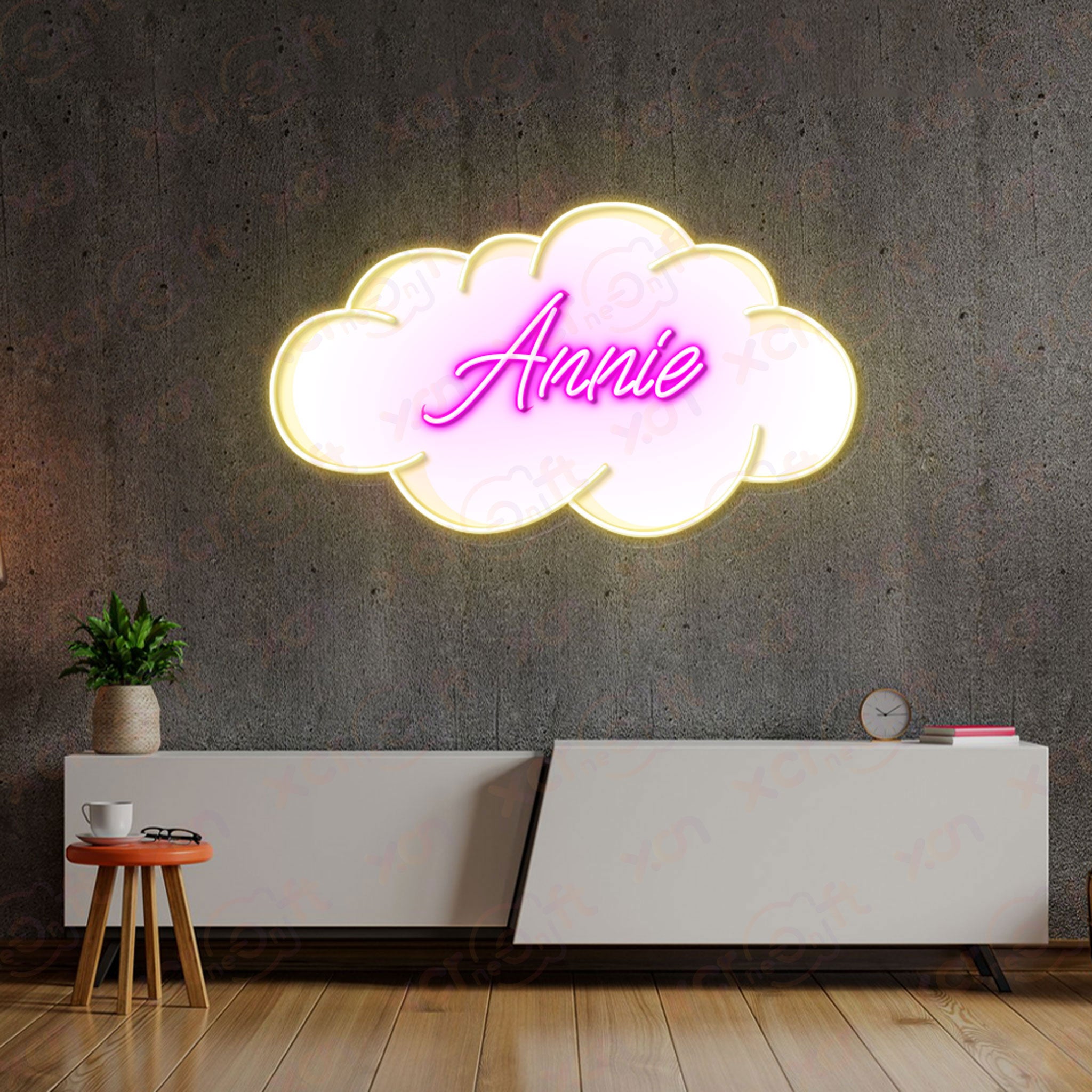 Baby Name UV Printed Neon Sign
