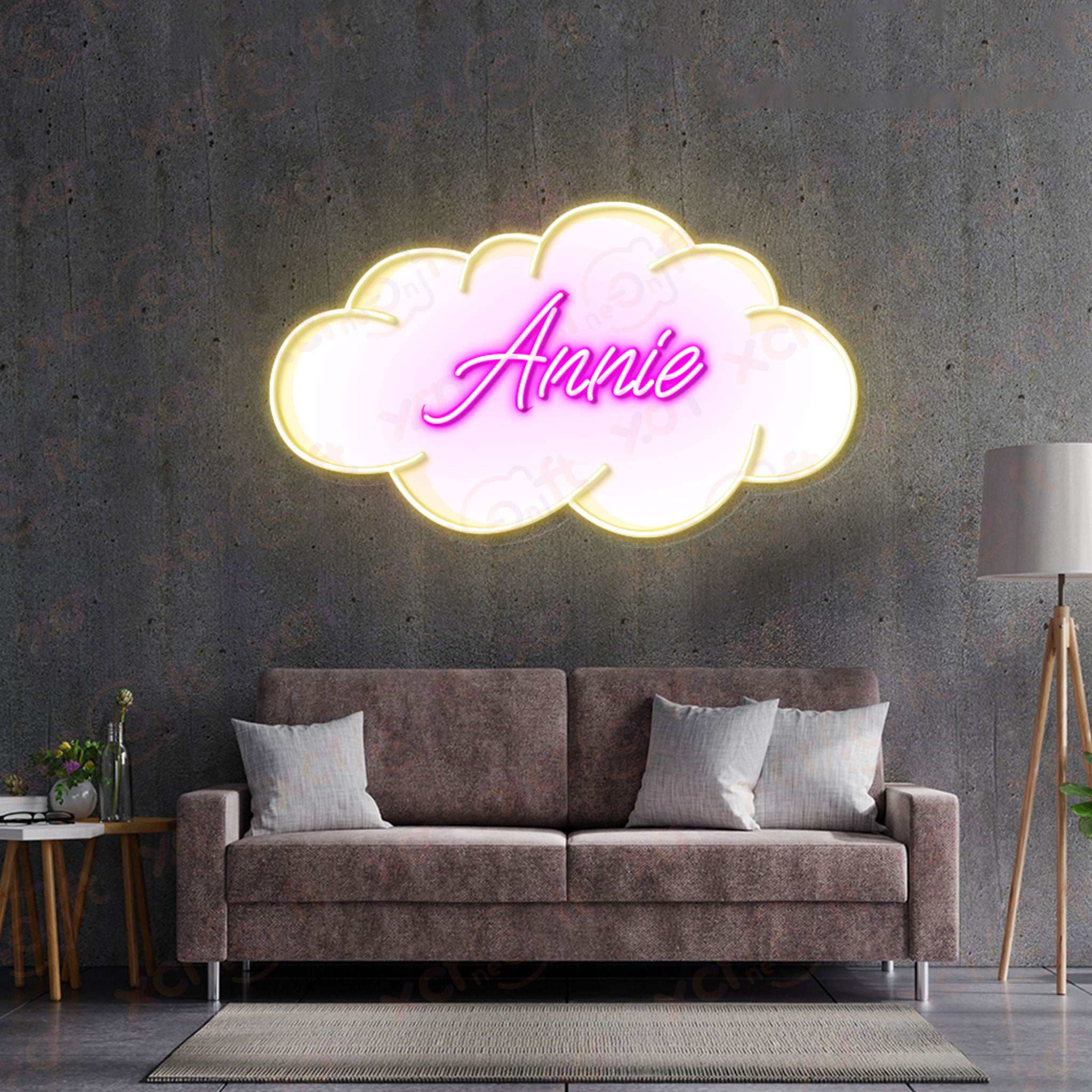 Baby Name UV Printed Neon Sign