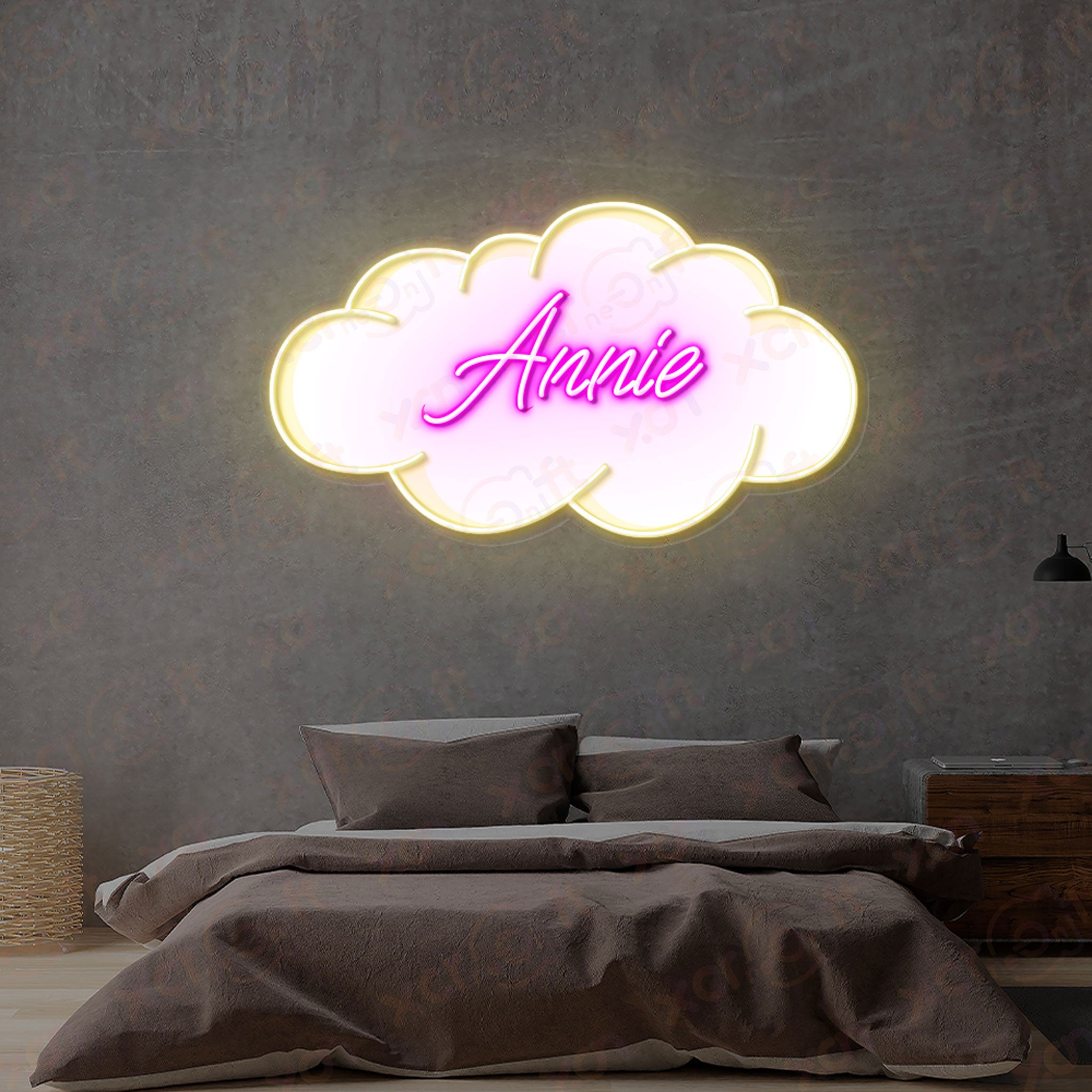 Baby Name UV Printed Neon Sign