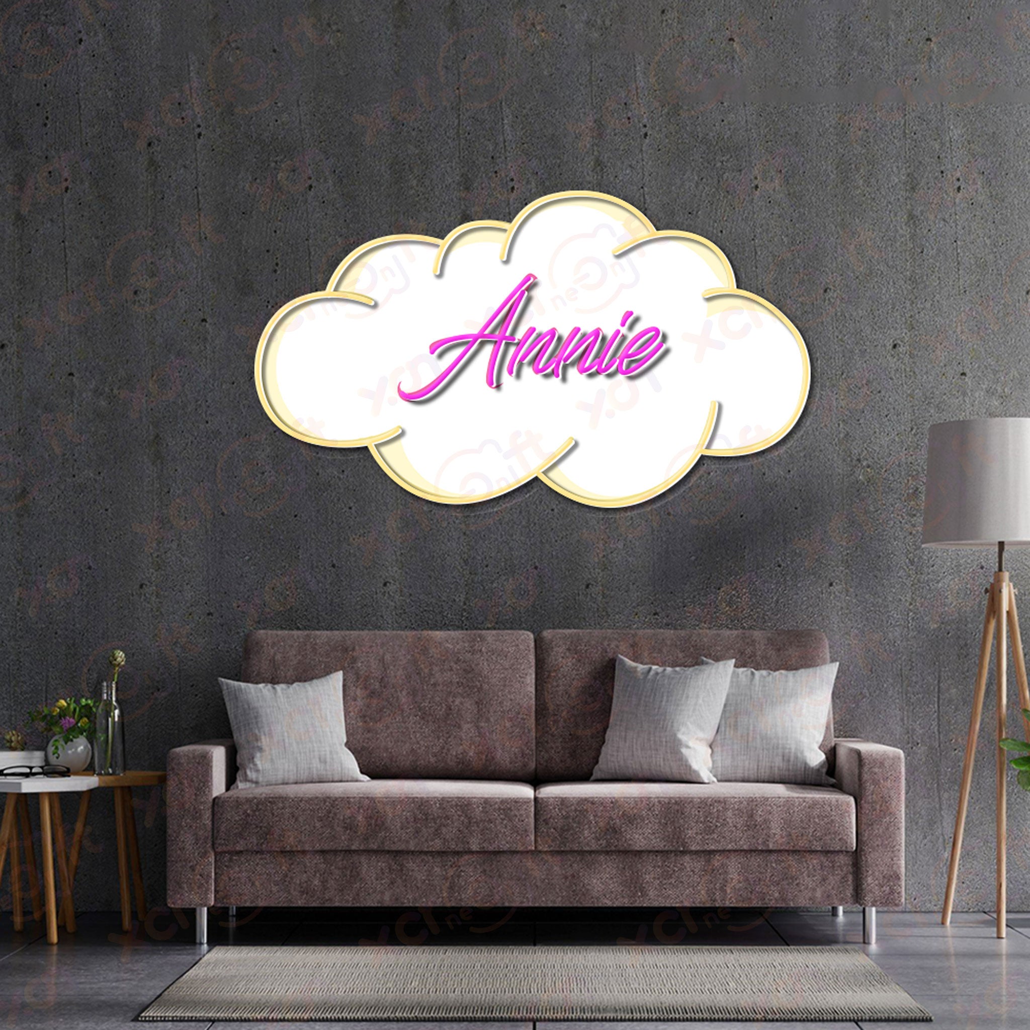 Baby Name UV Printed Neon Sign
