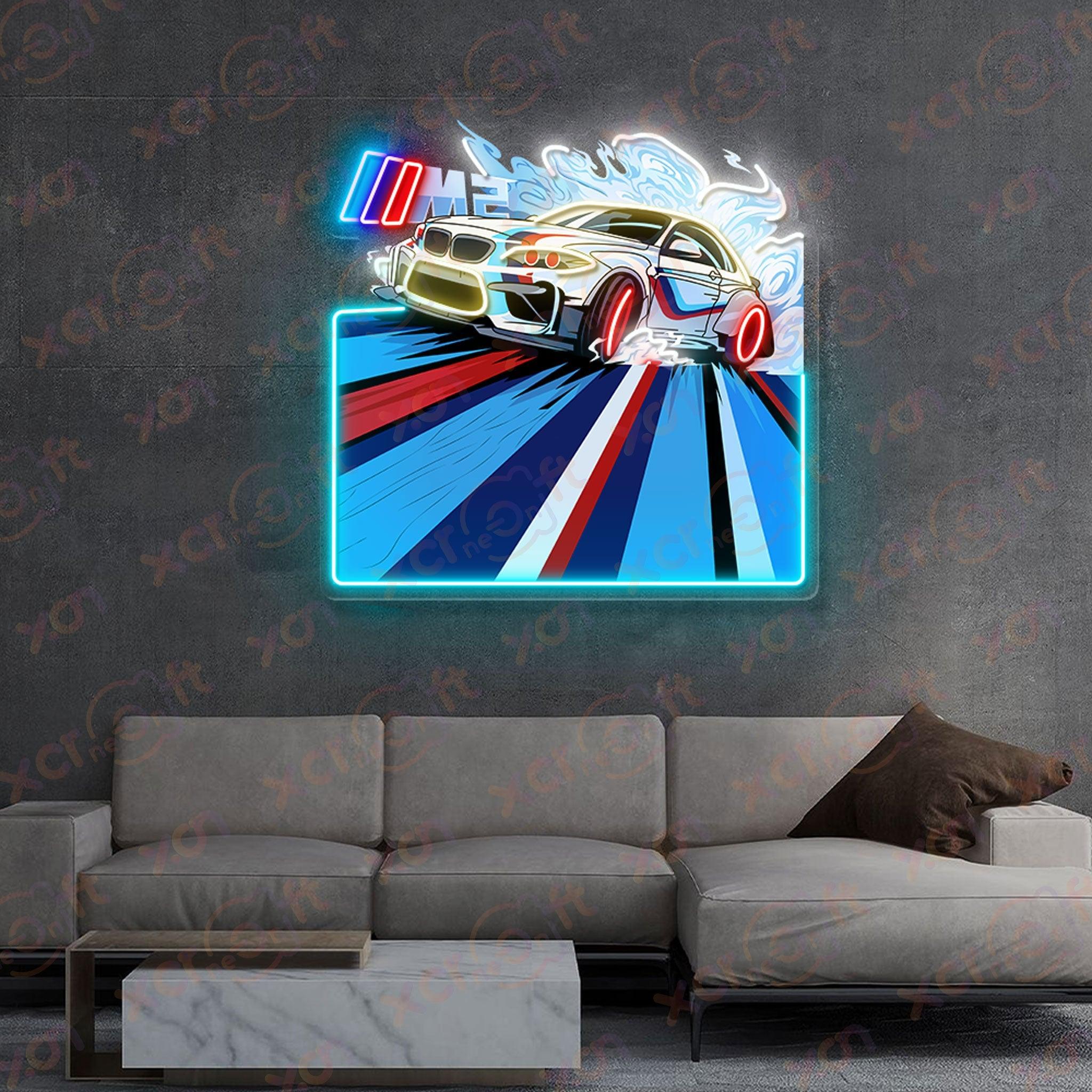 Cool Famous Automative Neon Wall Art Decor Hanging