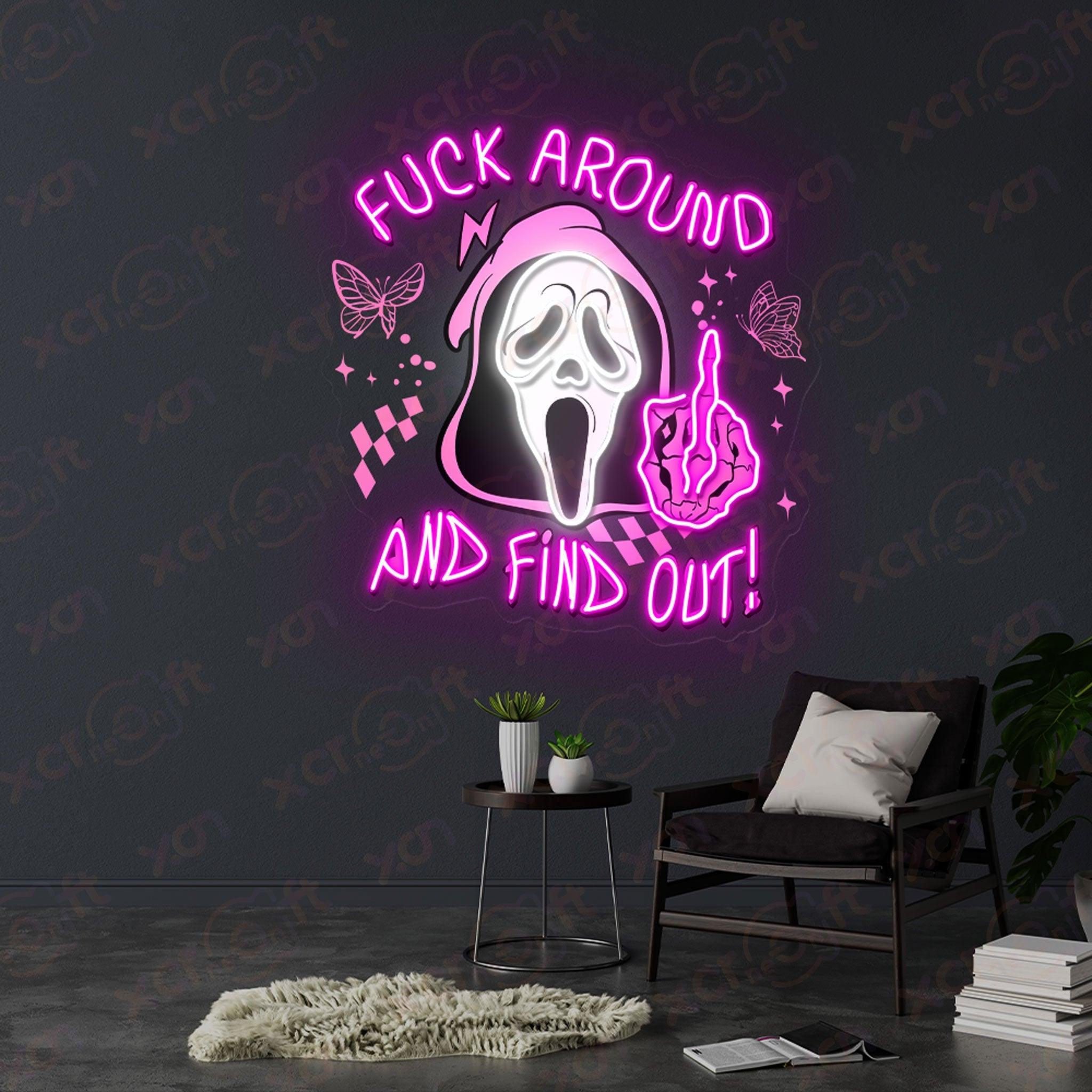 Ghost Printed LED Neon Sign Holloween Decor