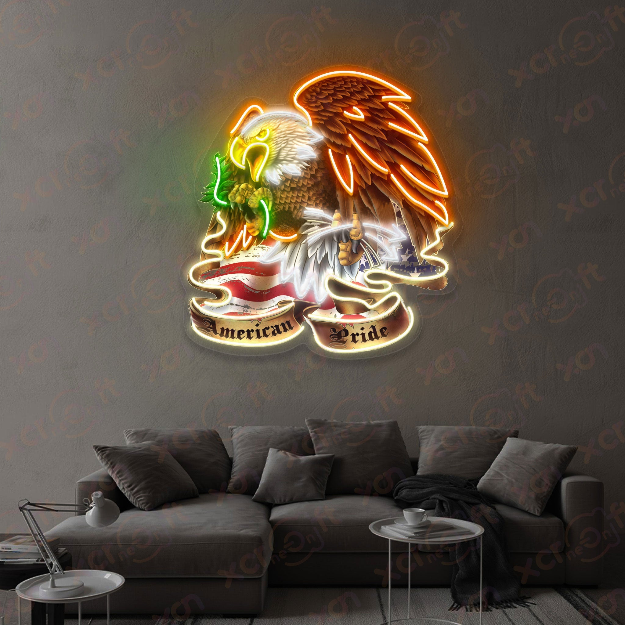 Eagle American Pride LED Neon Sign