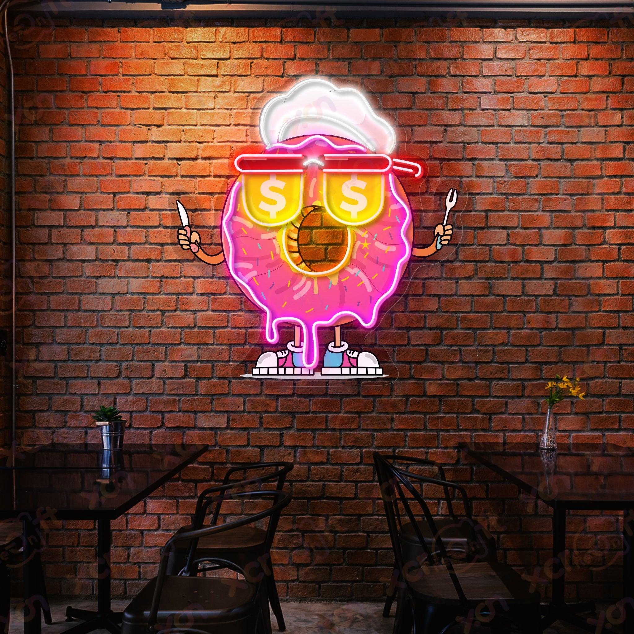 Donut Logo LED Neon Light