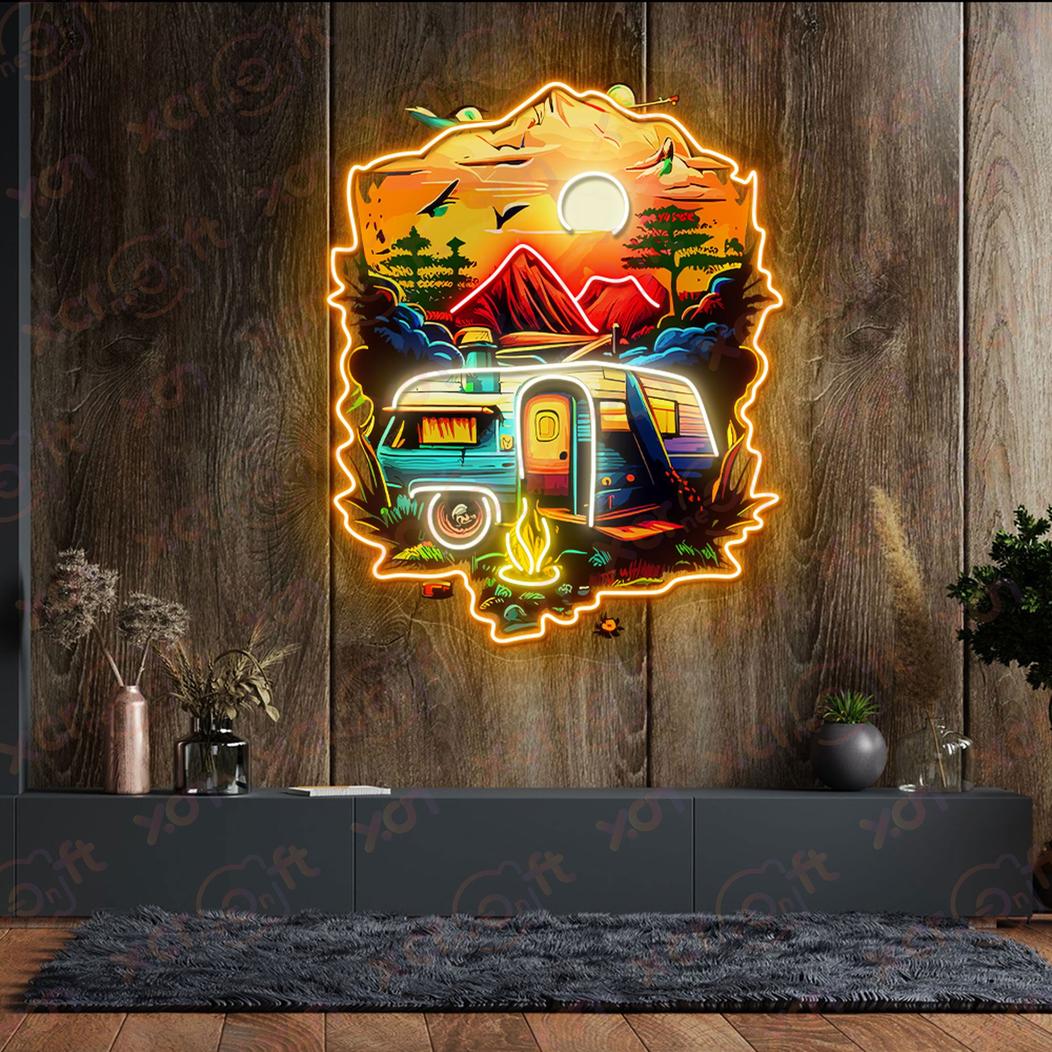 Twilight Camping LED Neon Light Chilling Vibe