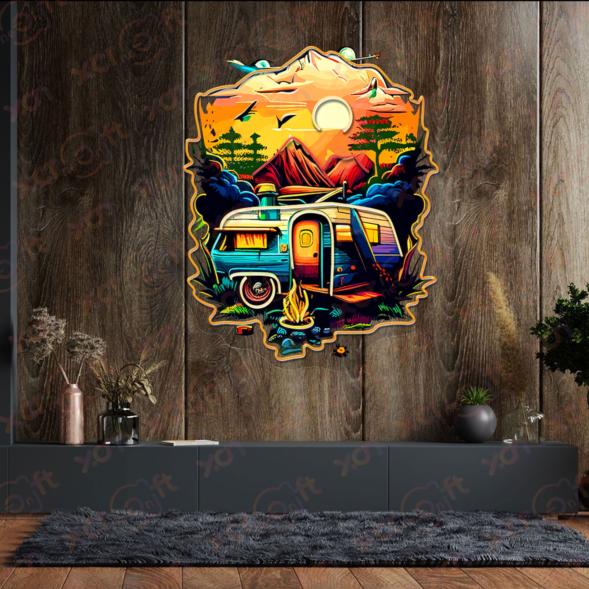 Twilight Camping LED Neon Light Chilling Vibe