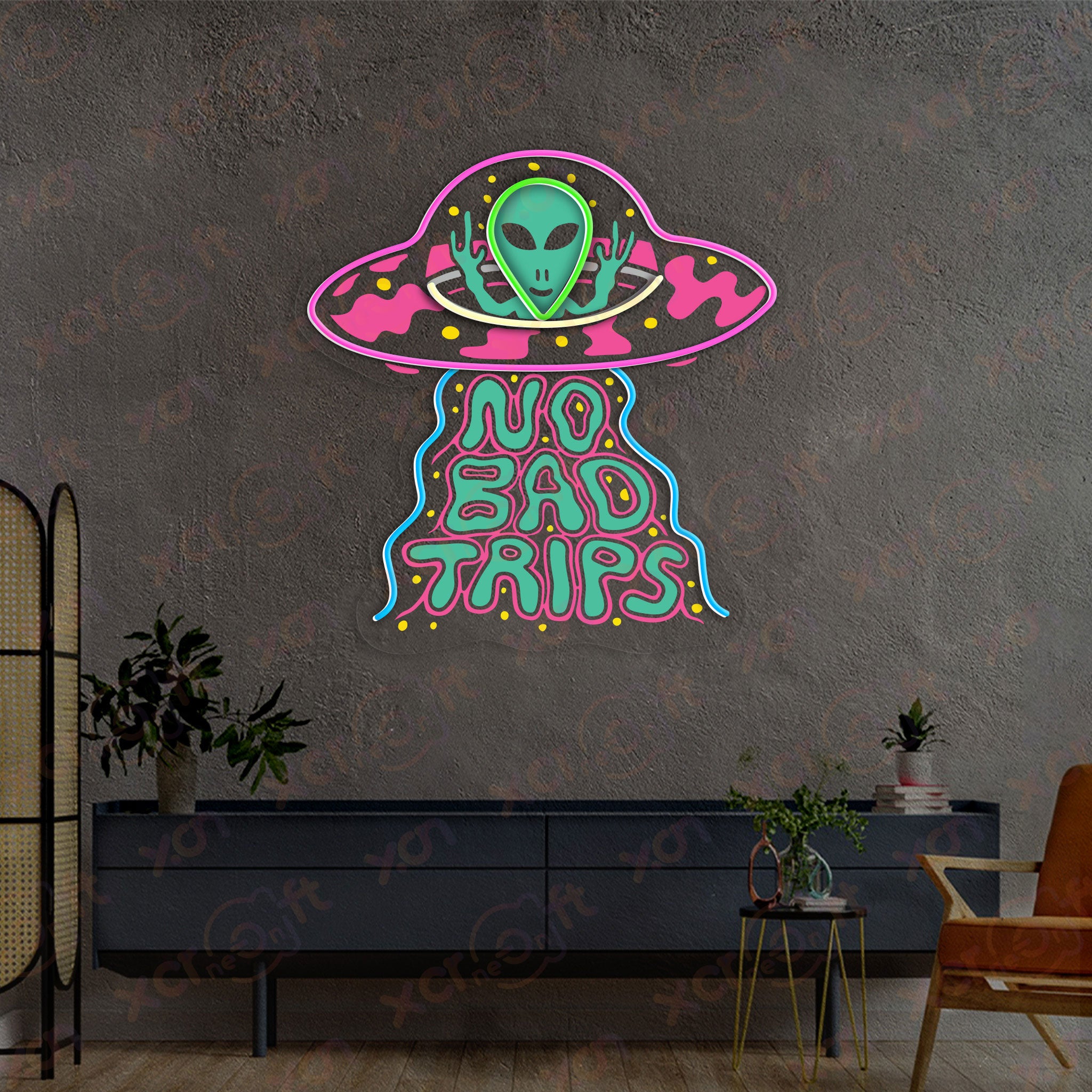 Alien Bad Trip Neon Signs