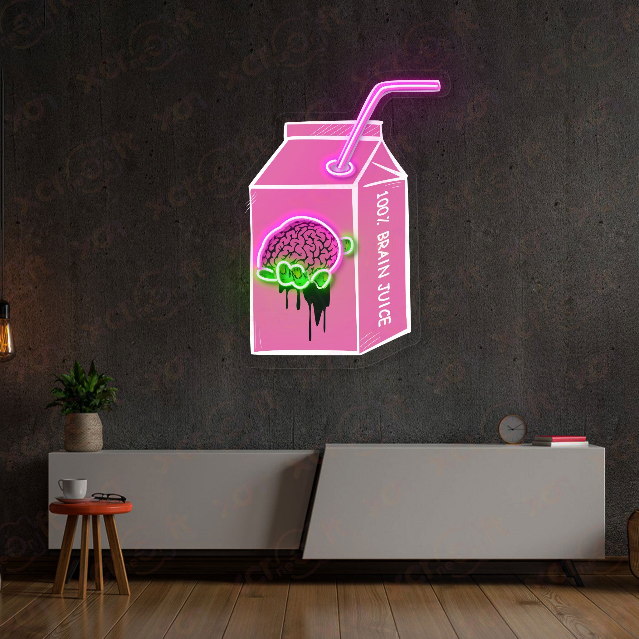 Brain Juice Halloween Neon Signs Decoration
