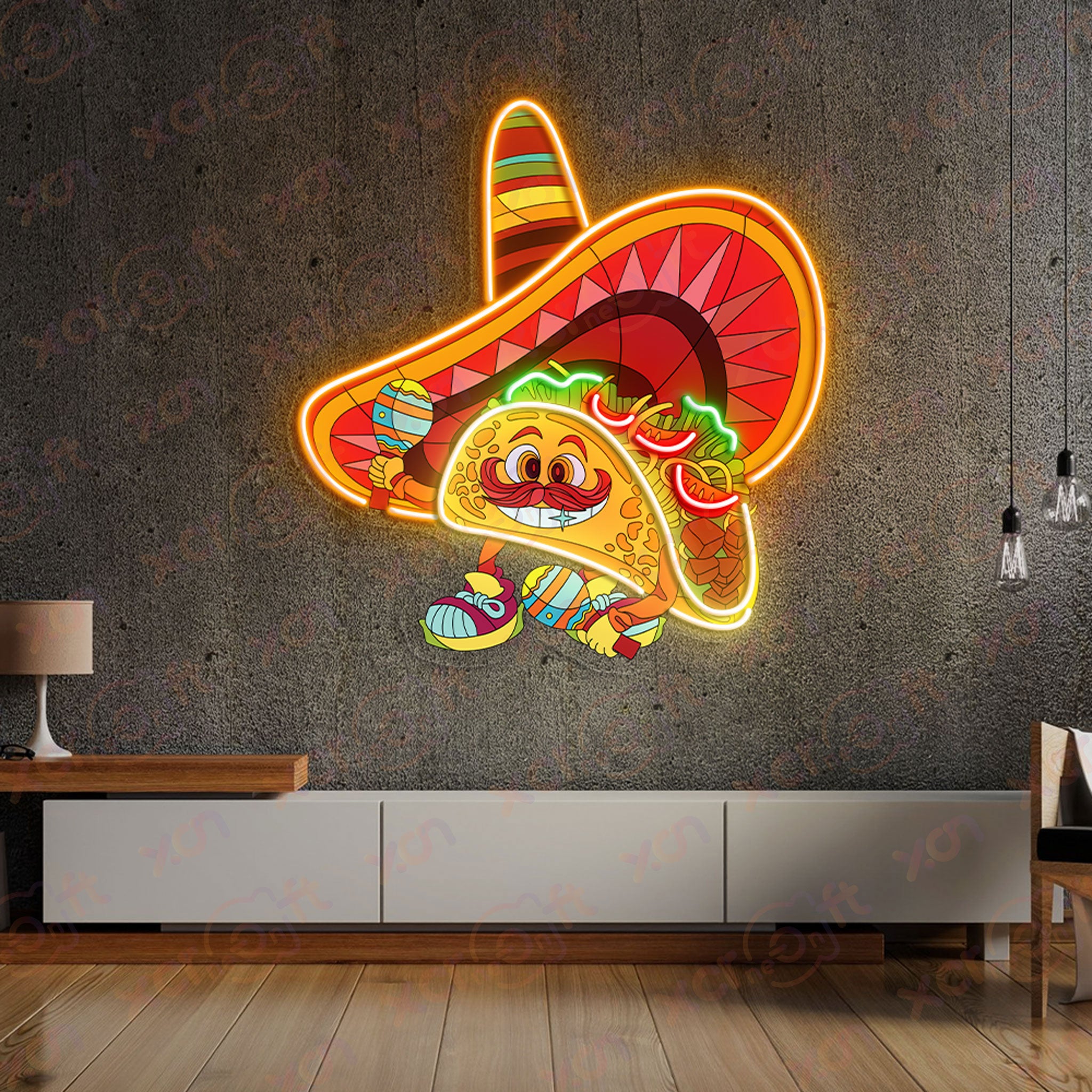 Tacos Mexican Neon Signs Decoration Ideas