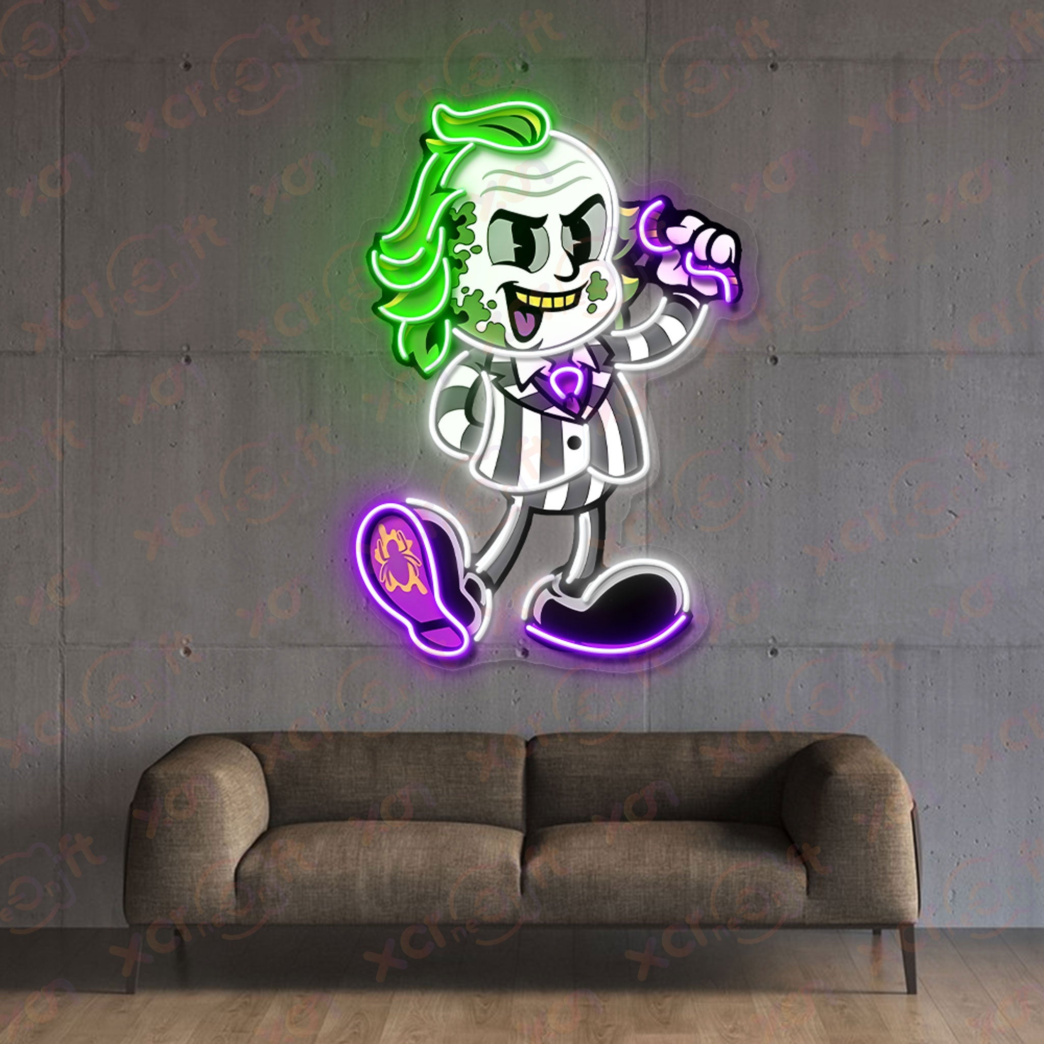 Laughing Clown LED UV Printed Neon Signs