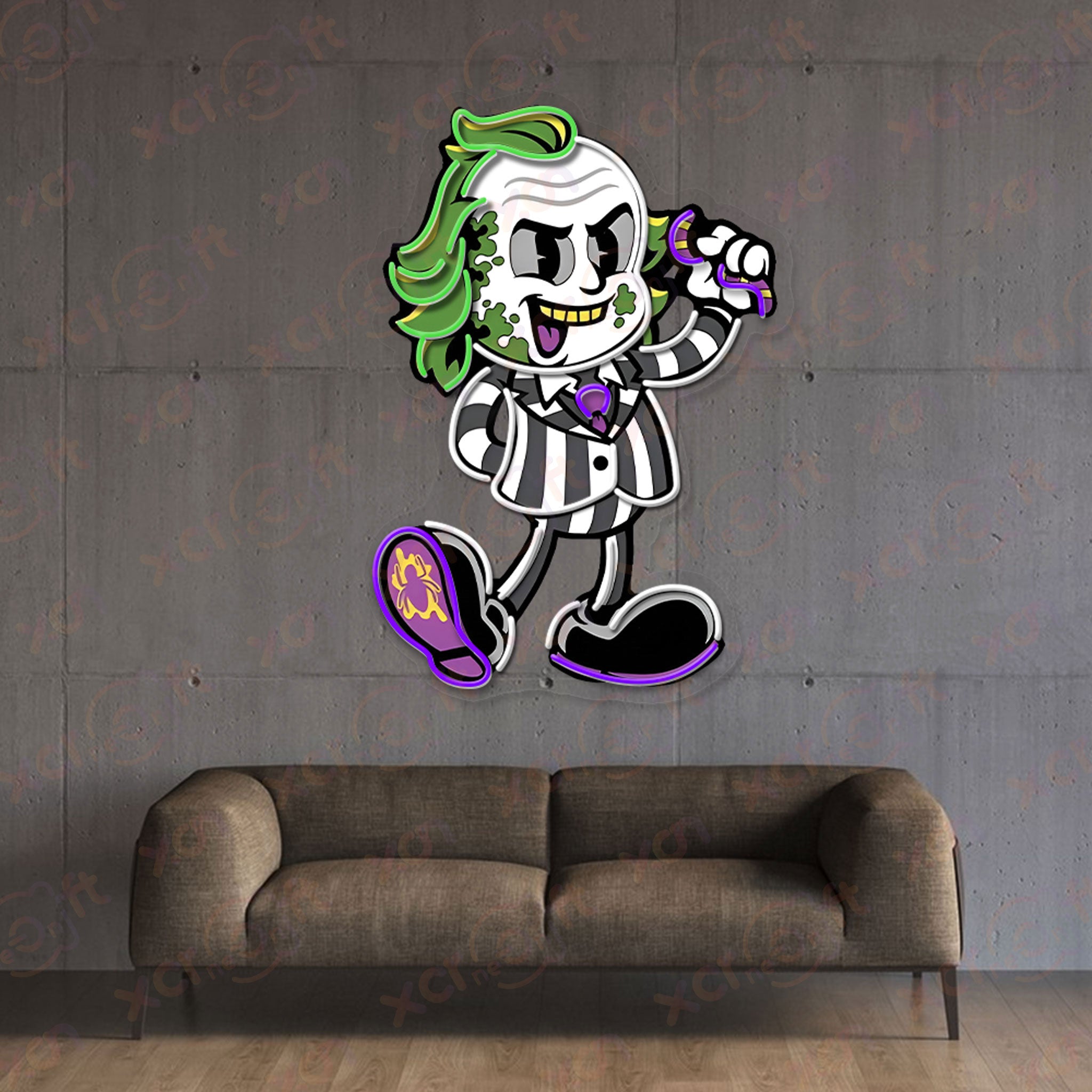 Laughing Clown LED UV Printed Neon Signs