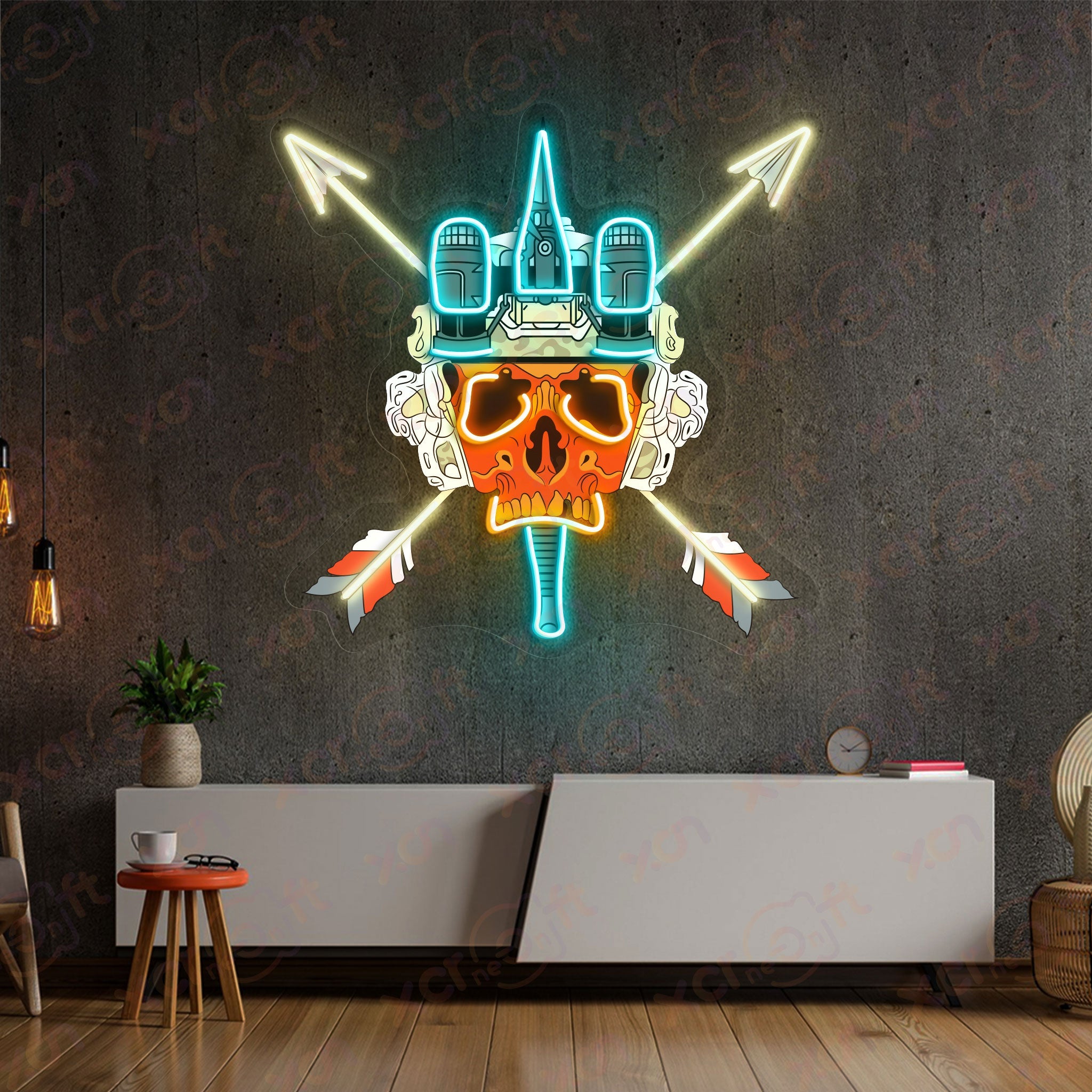 Soldier Skull High-quality Neon Signs Decorations