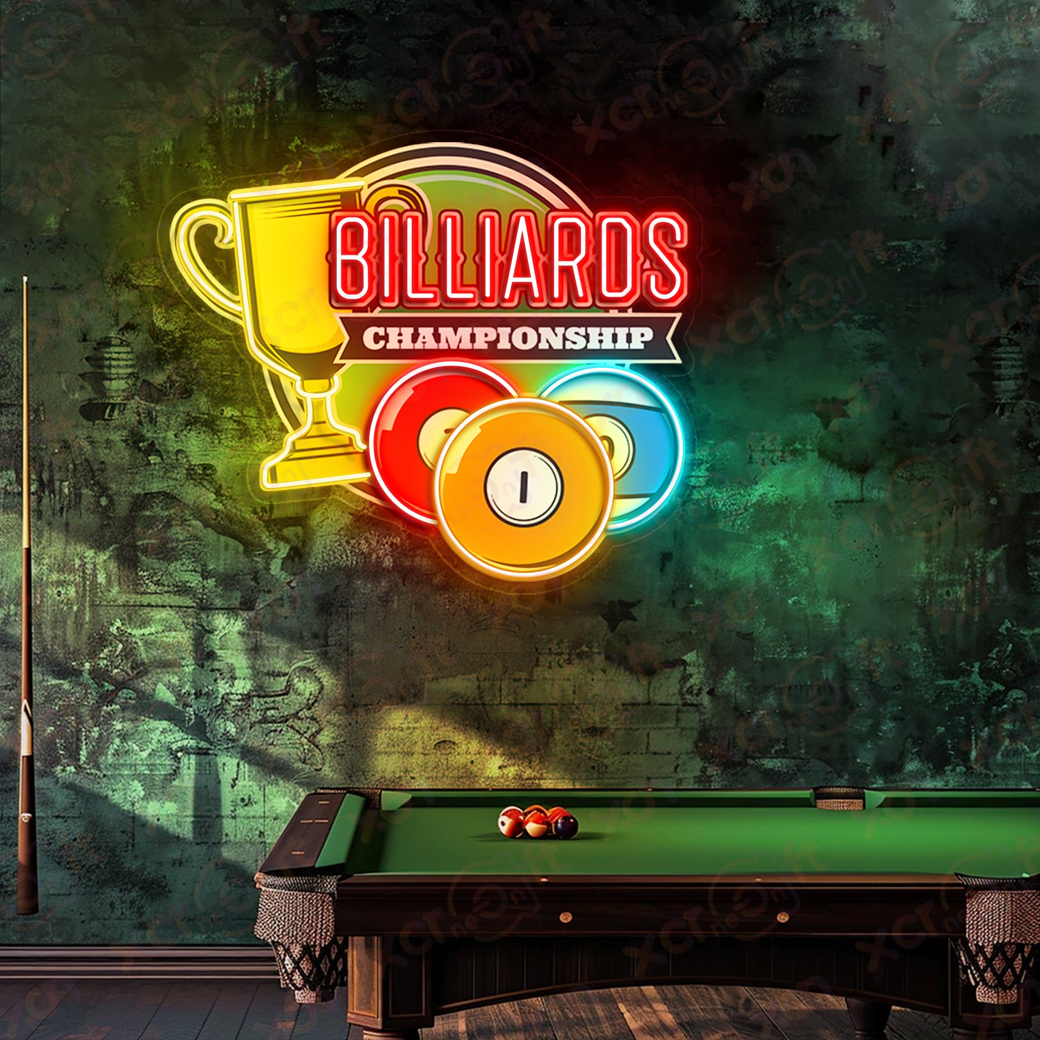 Billiard Printed LED Neon Sign