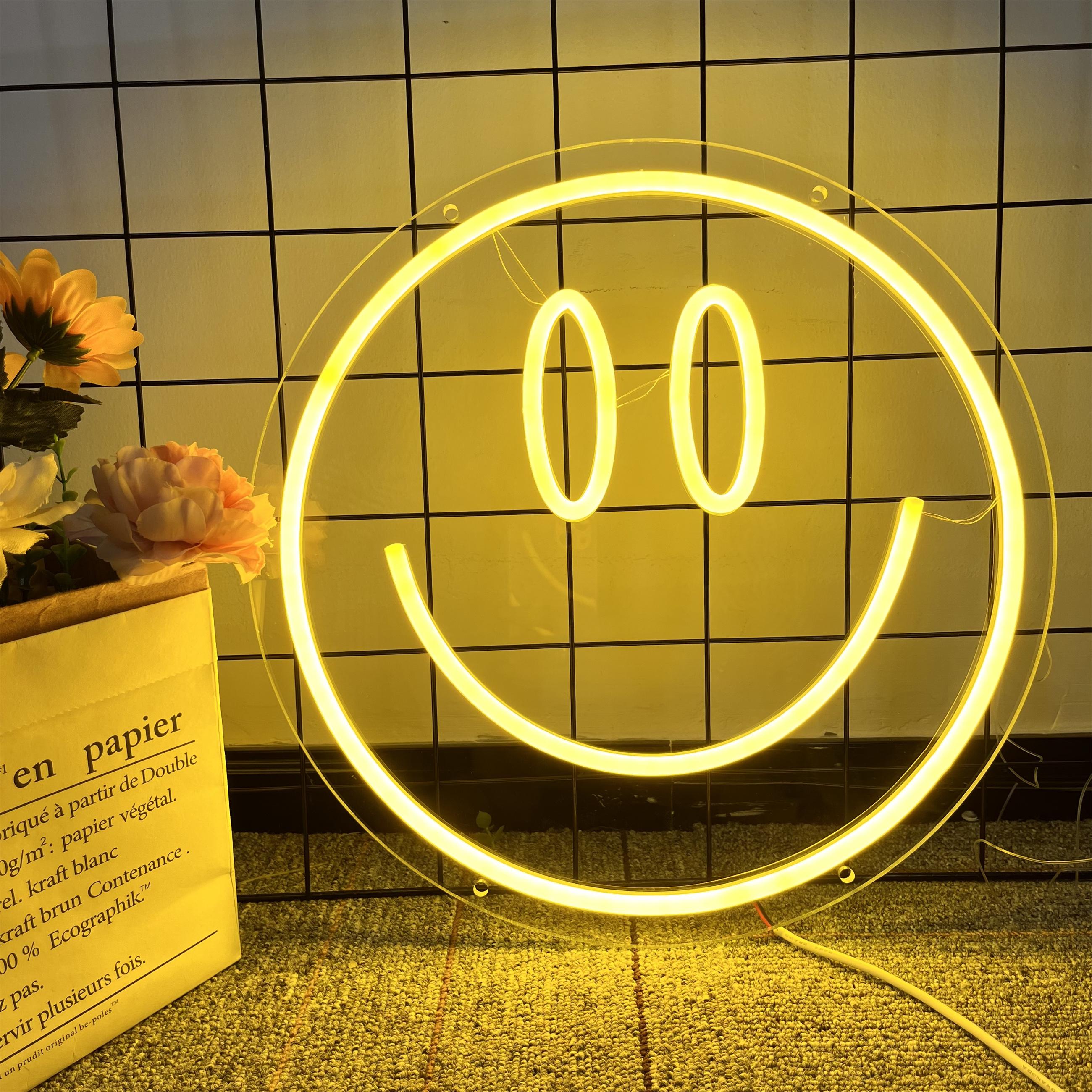 Classic Smiley Face Neon Sign