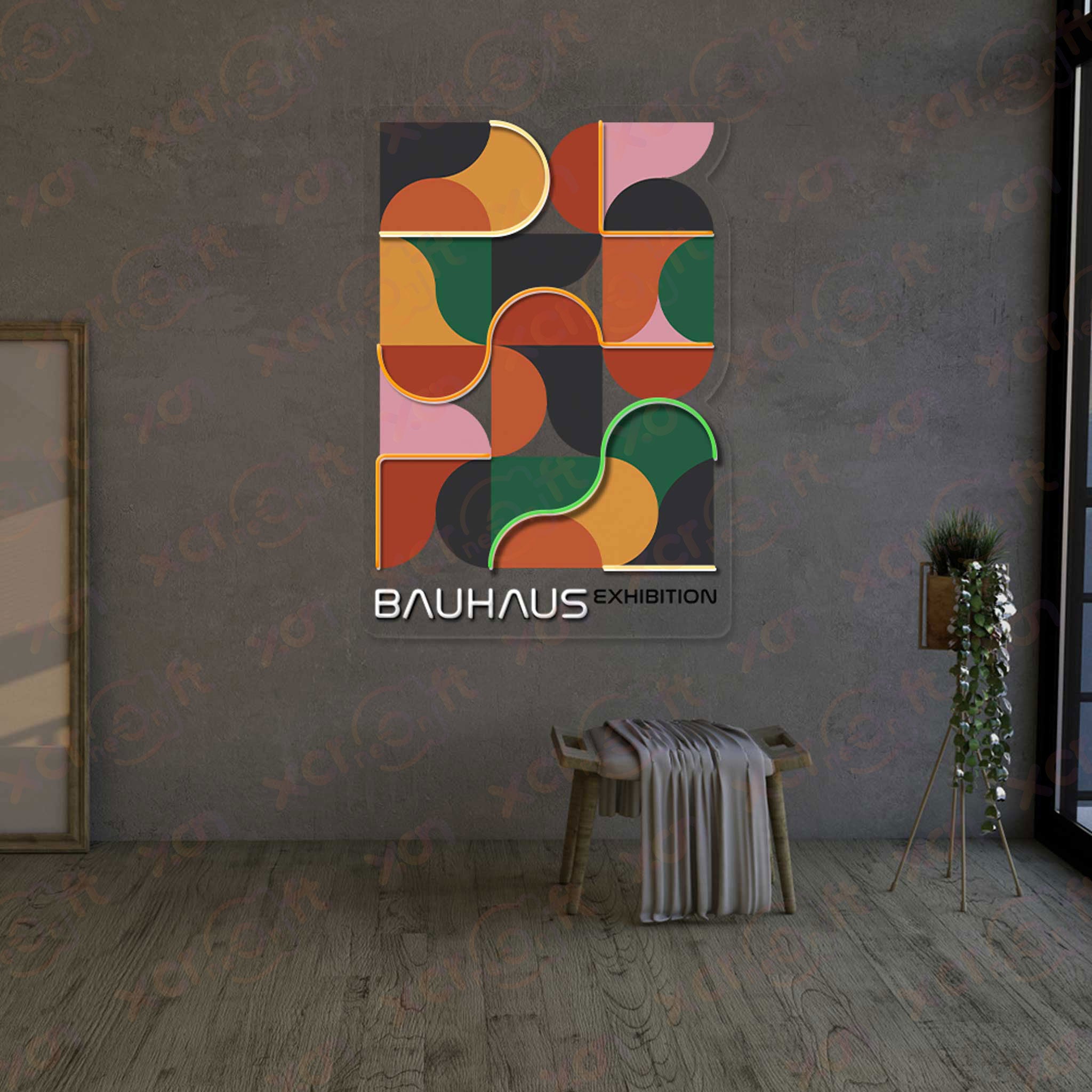 Bauhaus UV Neon Light