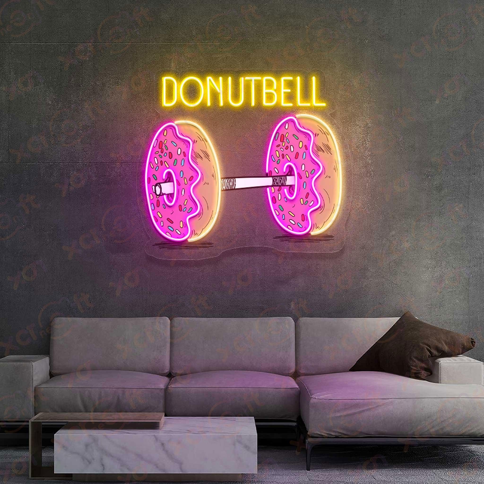 Donutbell Printed Neon Signs Sports Decorations