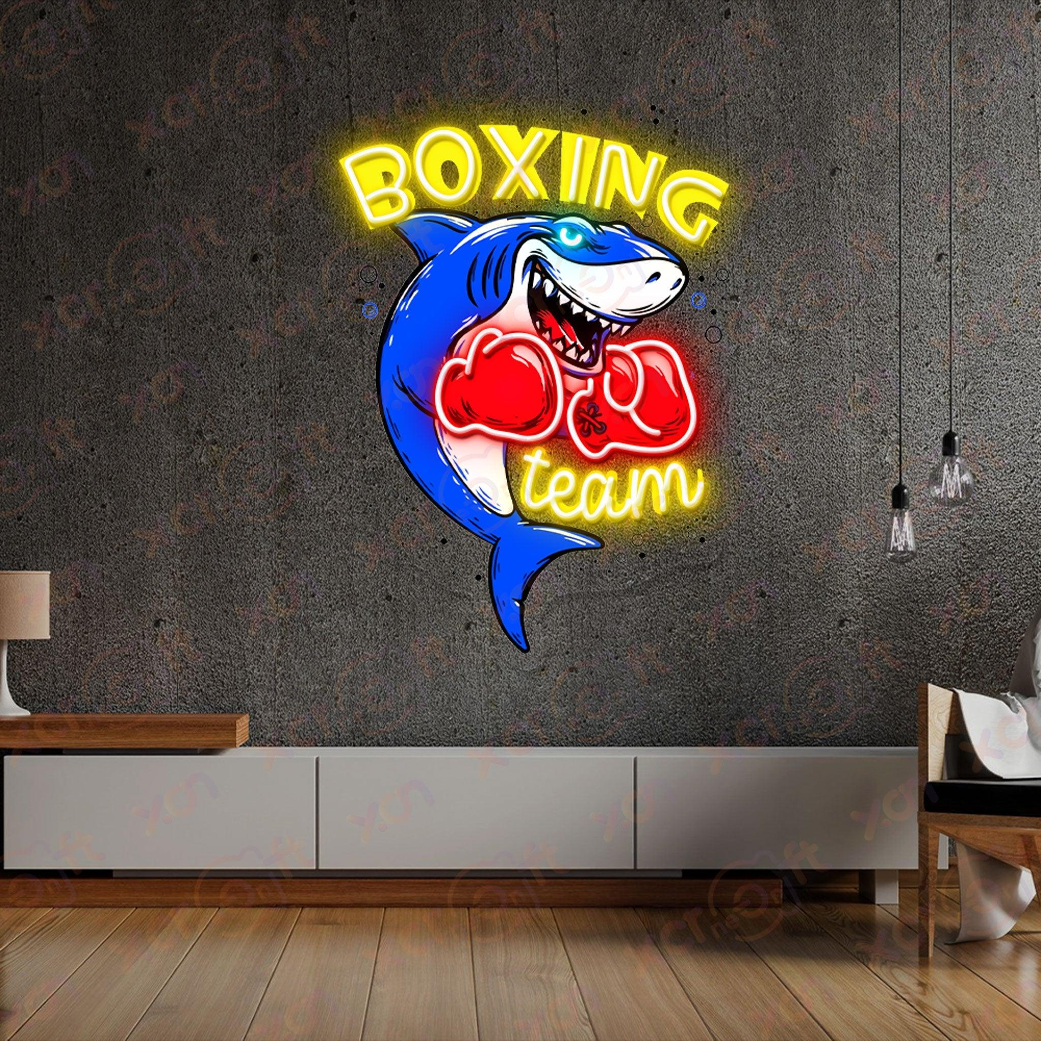 Shark Boxing LED Neon Light