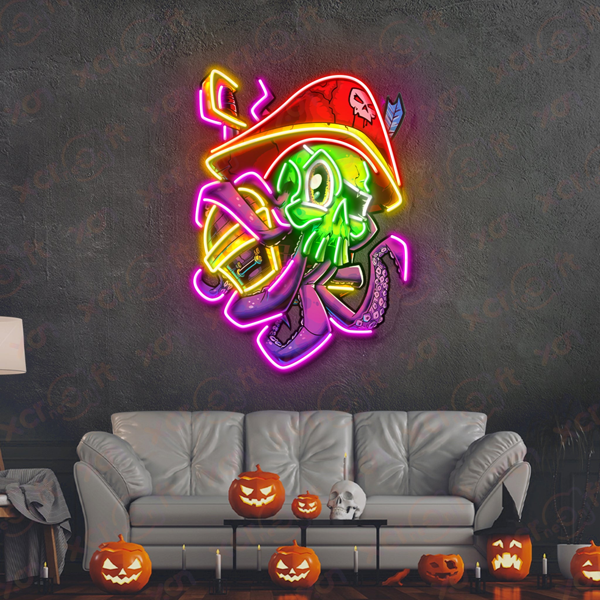 Halloween Pirate LED Neon Light
