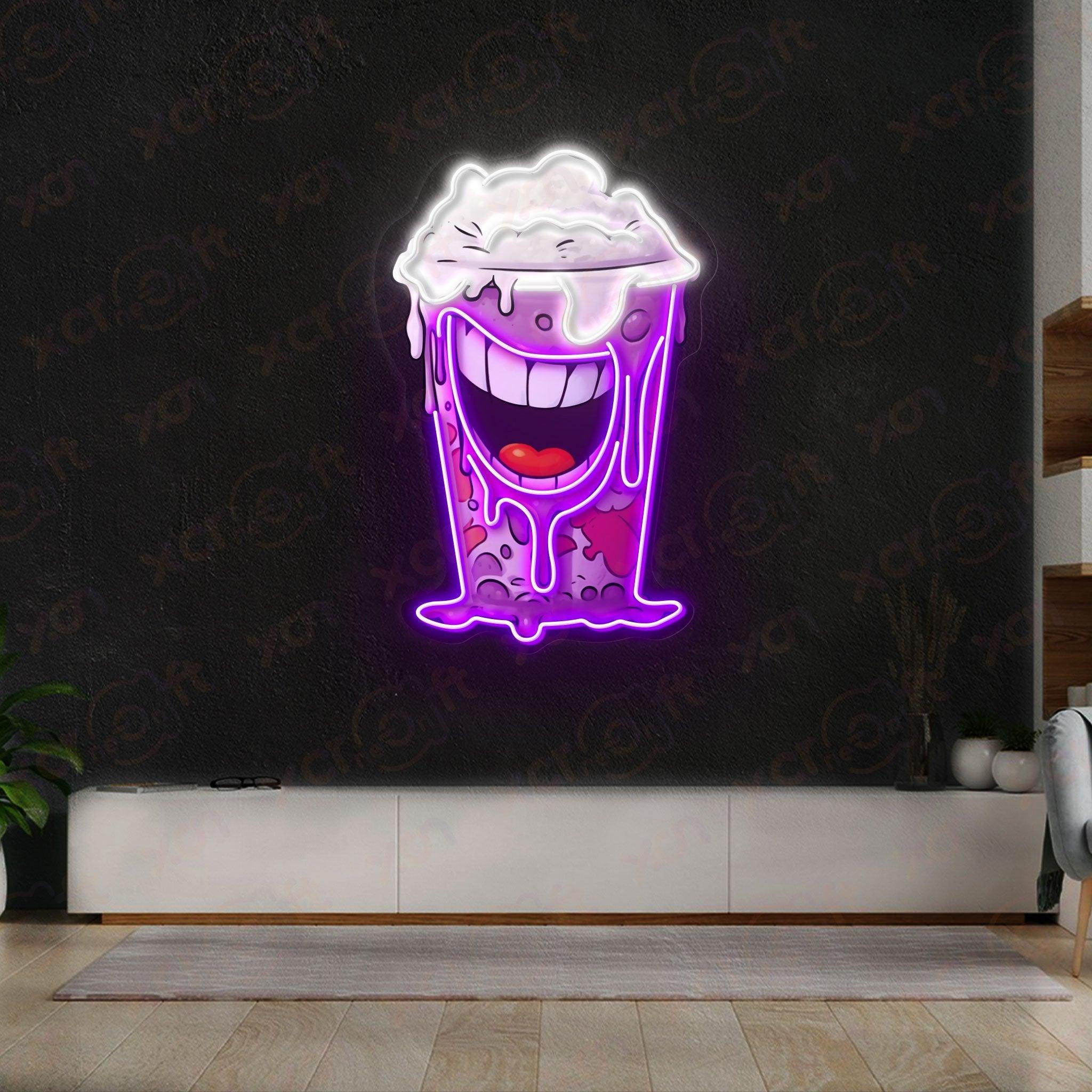 Milk Shake Neon Light Holloween Decoration