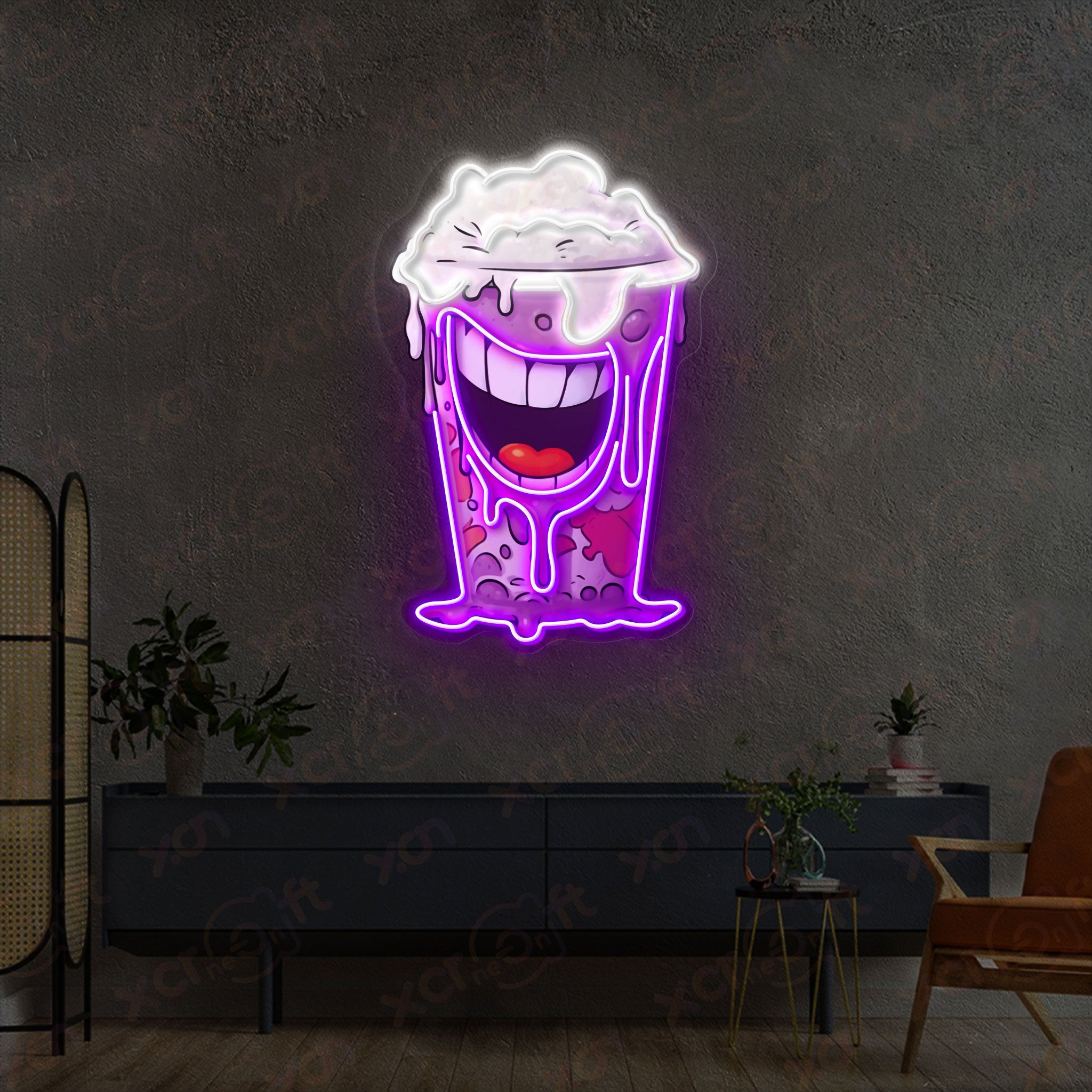 Milk Shake Neon Light Holloween Decoration