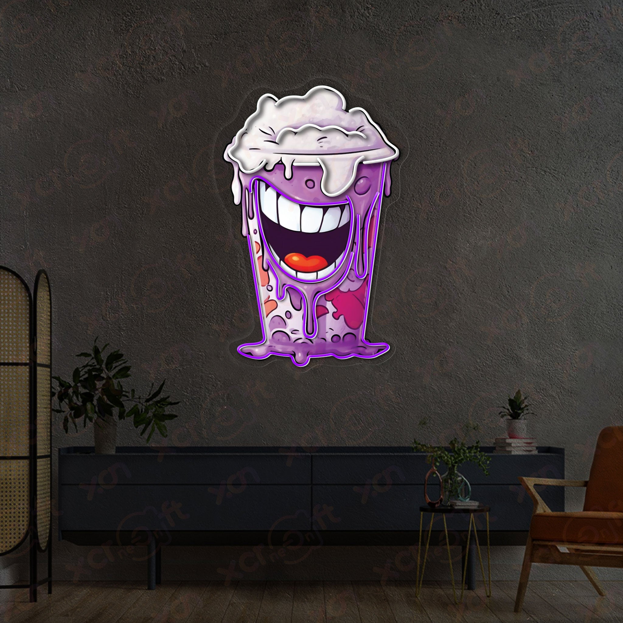 Milk Shake Neon Light Holloween Decoration