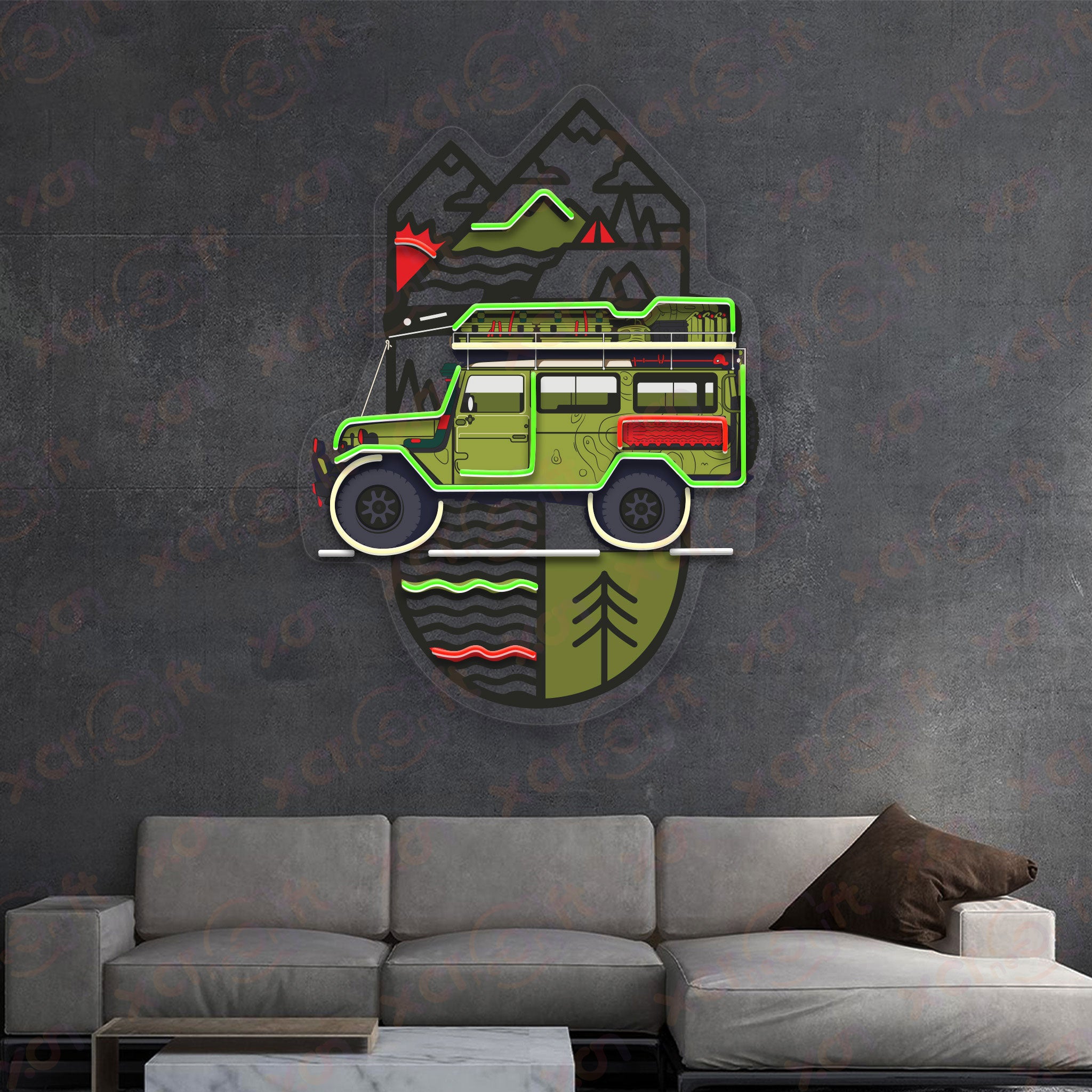 Camper Van Neon Sign Traveling Car Wall Decor