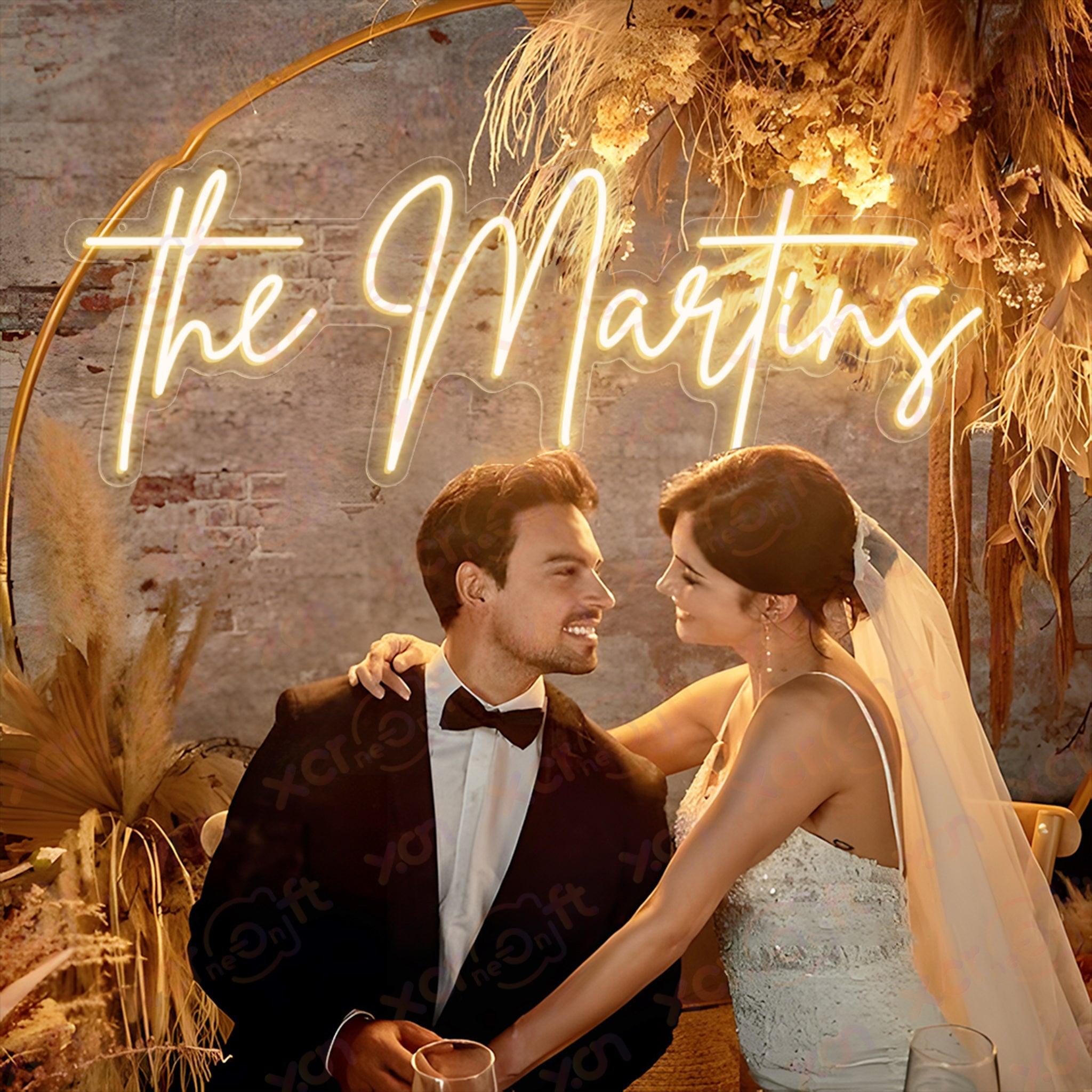 Your Family Name LED Neon Sign Wedding Decor