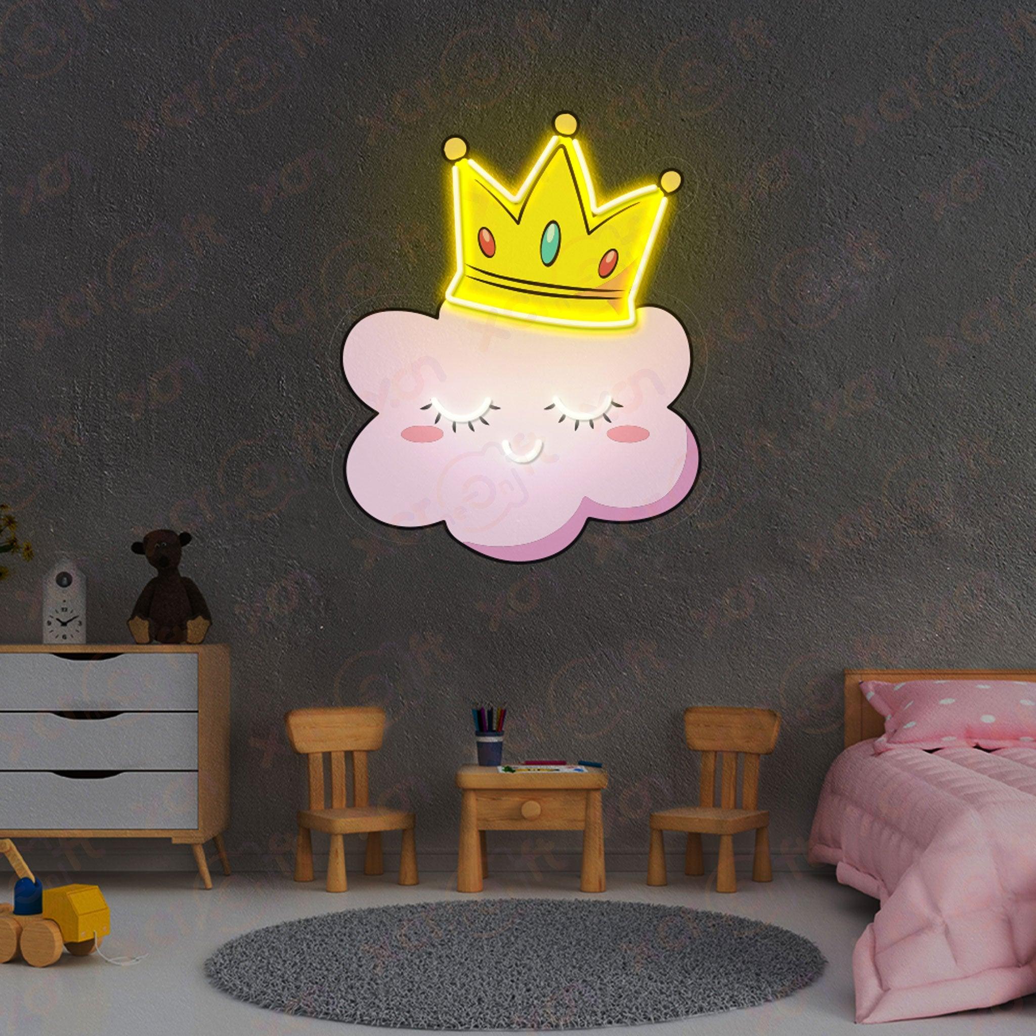 Sleepy Cloud UV Printed Neon Sign Cute Decor for Bedrooms