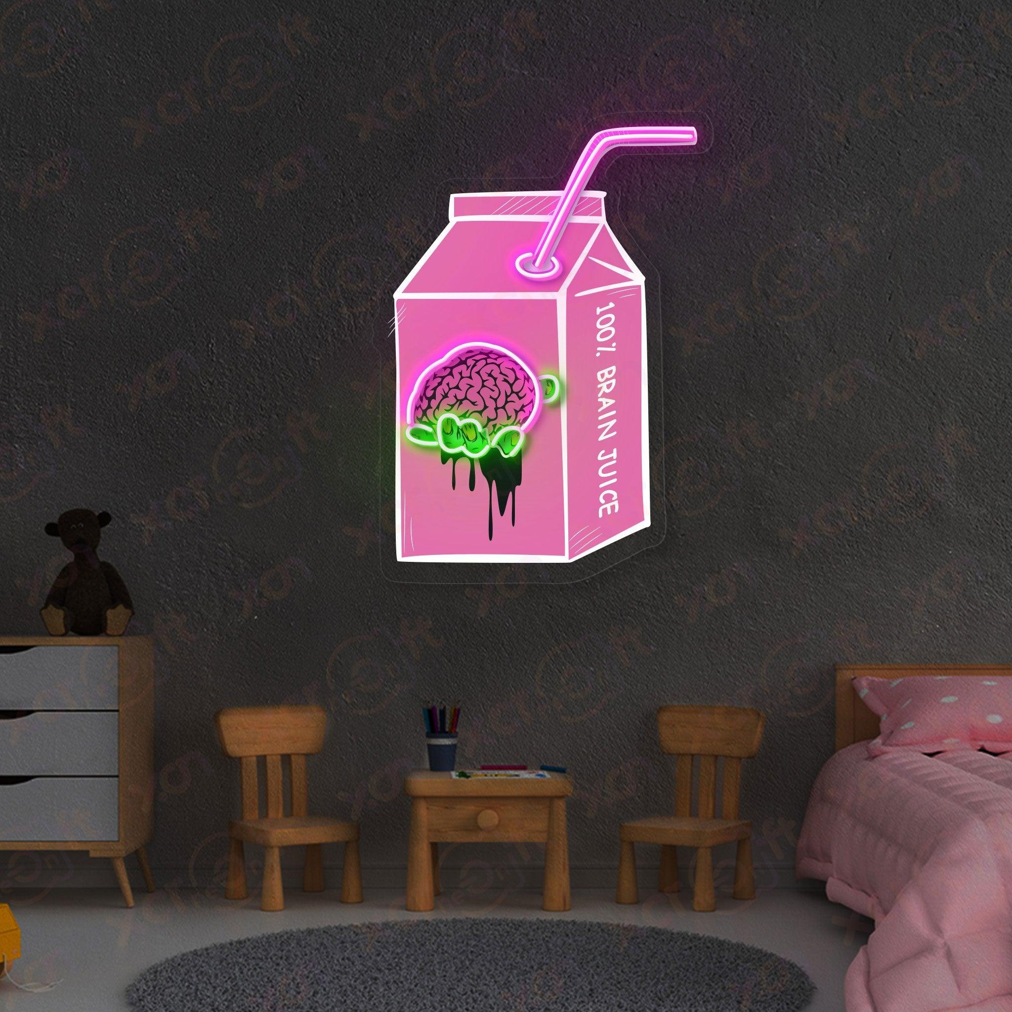 Brain Juice Halloween Neon Signs Decoration