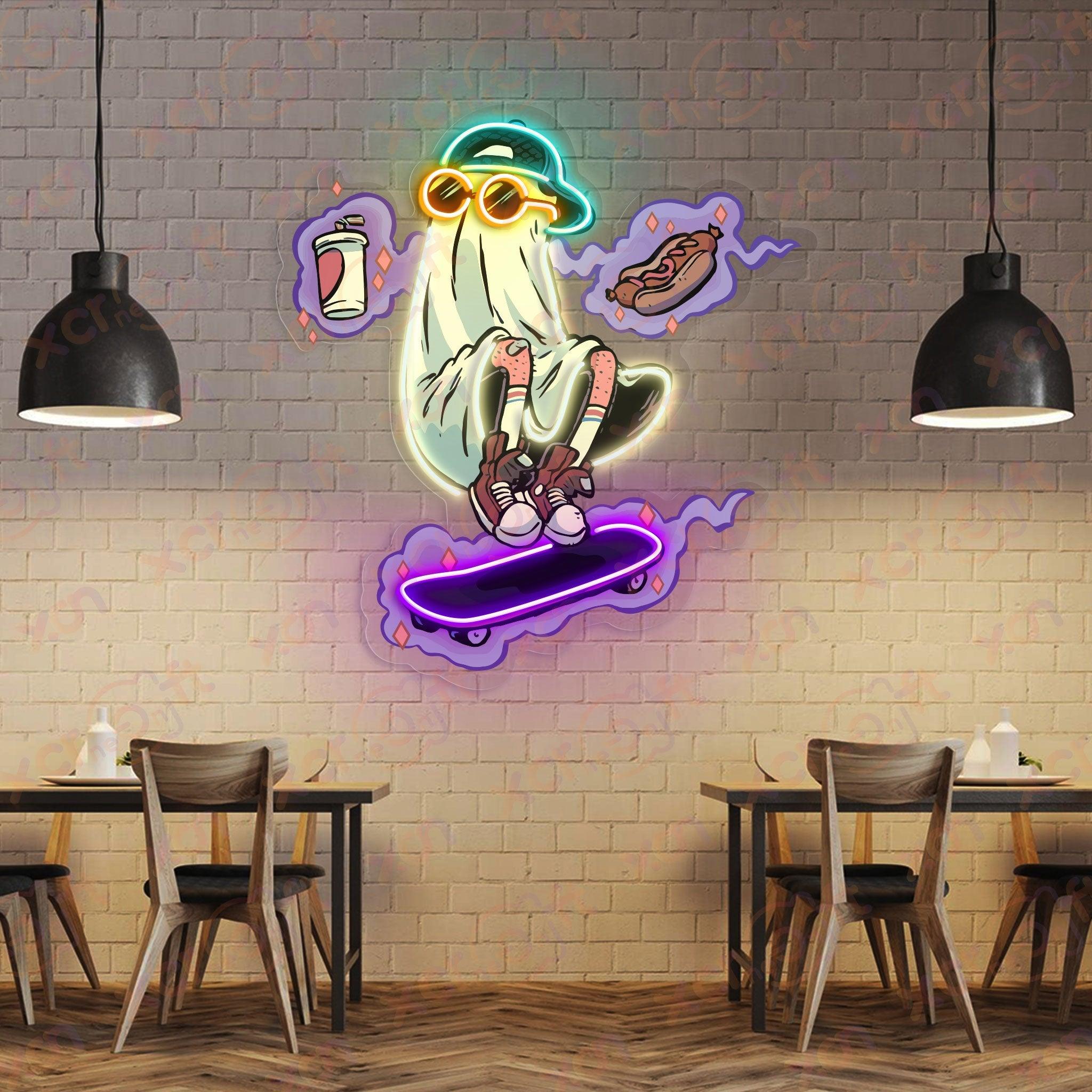 Skate Boo UV Neon Light Sport Decorations