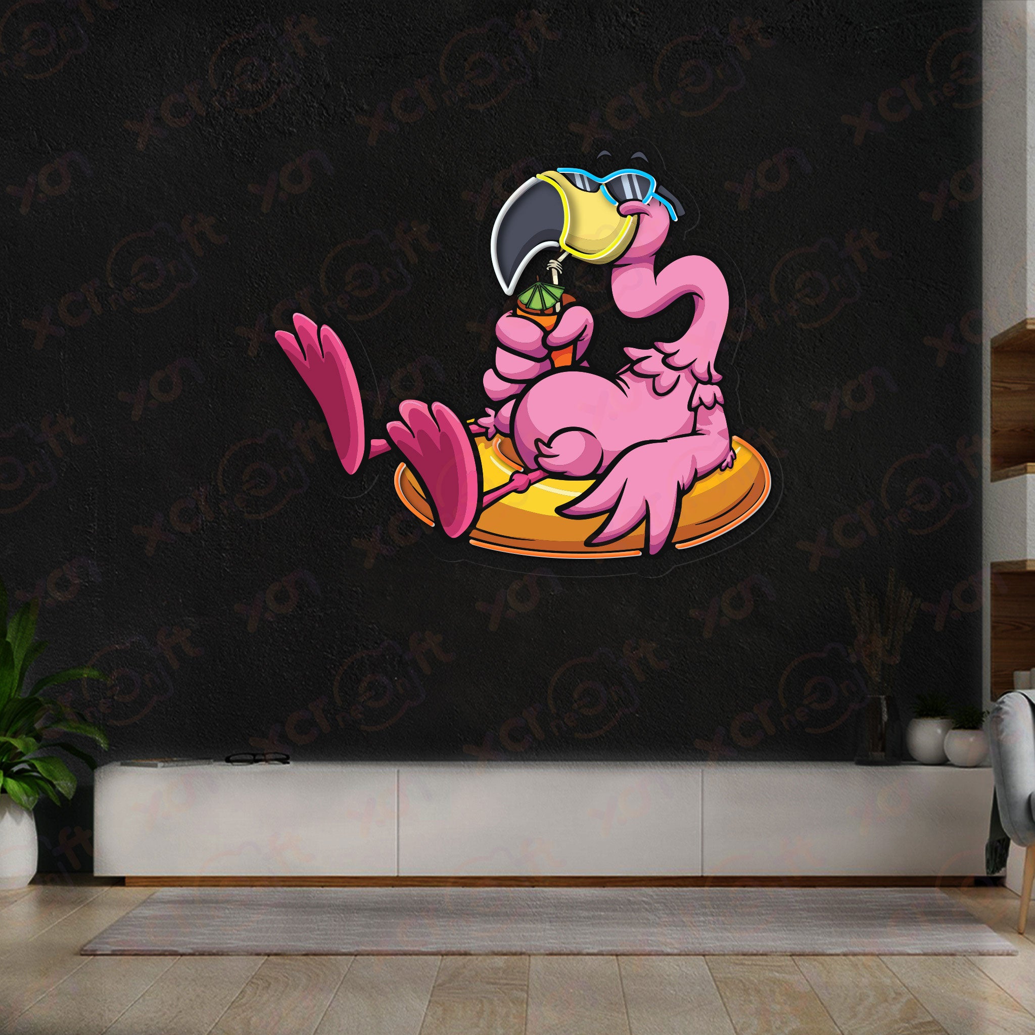 Chill Flamingo Tropical Neon Signs Decoration
