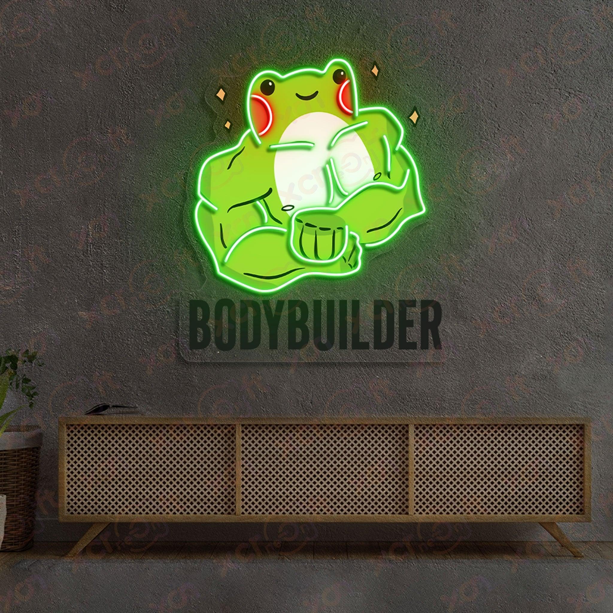 Cute Baby Frog Builder High-quality Neon Signs