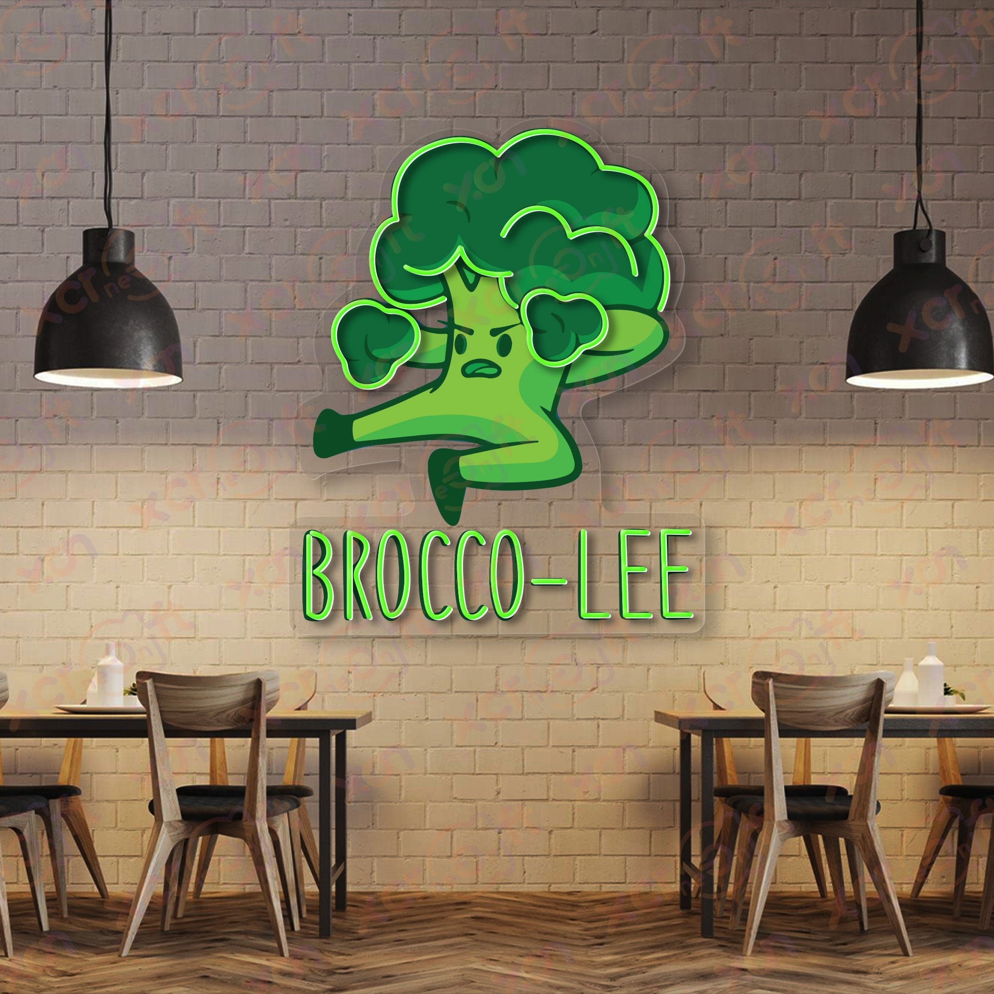 Brocco Punch Martial Arts Custom Led Neon