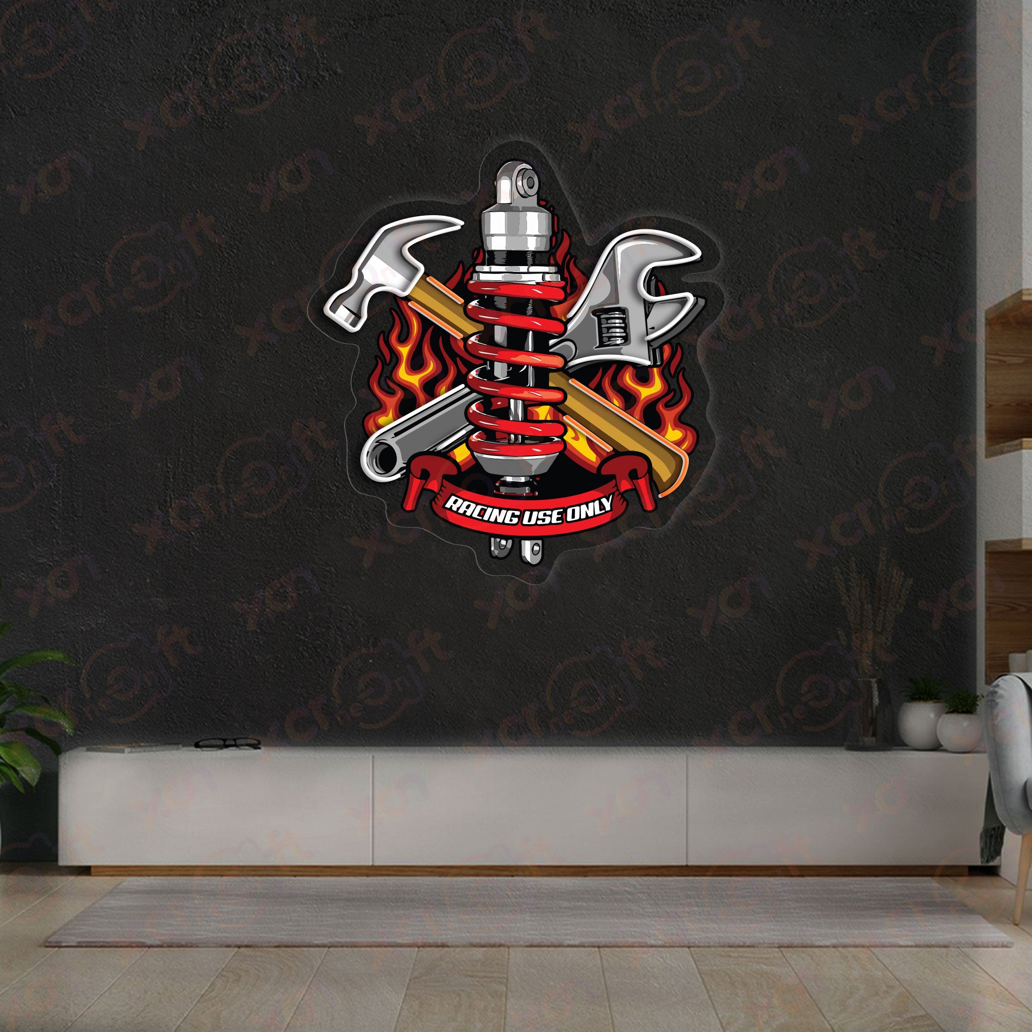 Shockbreaker Neon Wall Art Car Shop Decor