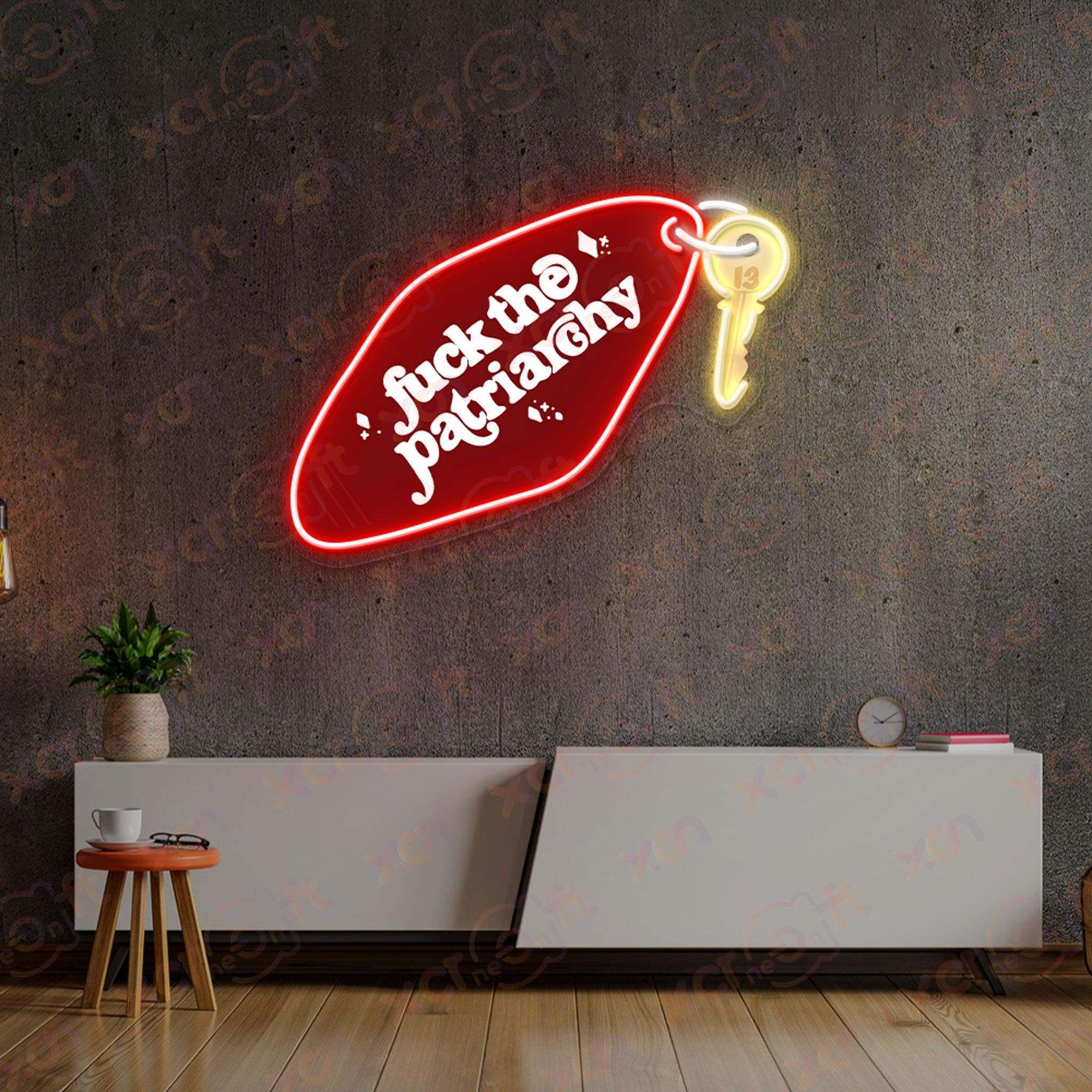 Keychain With Quote Neon Sign Music Studio Decor