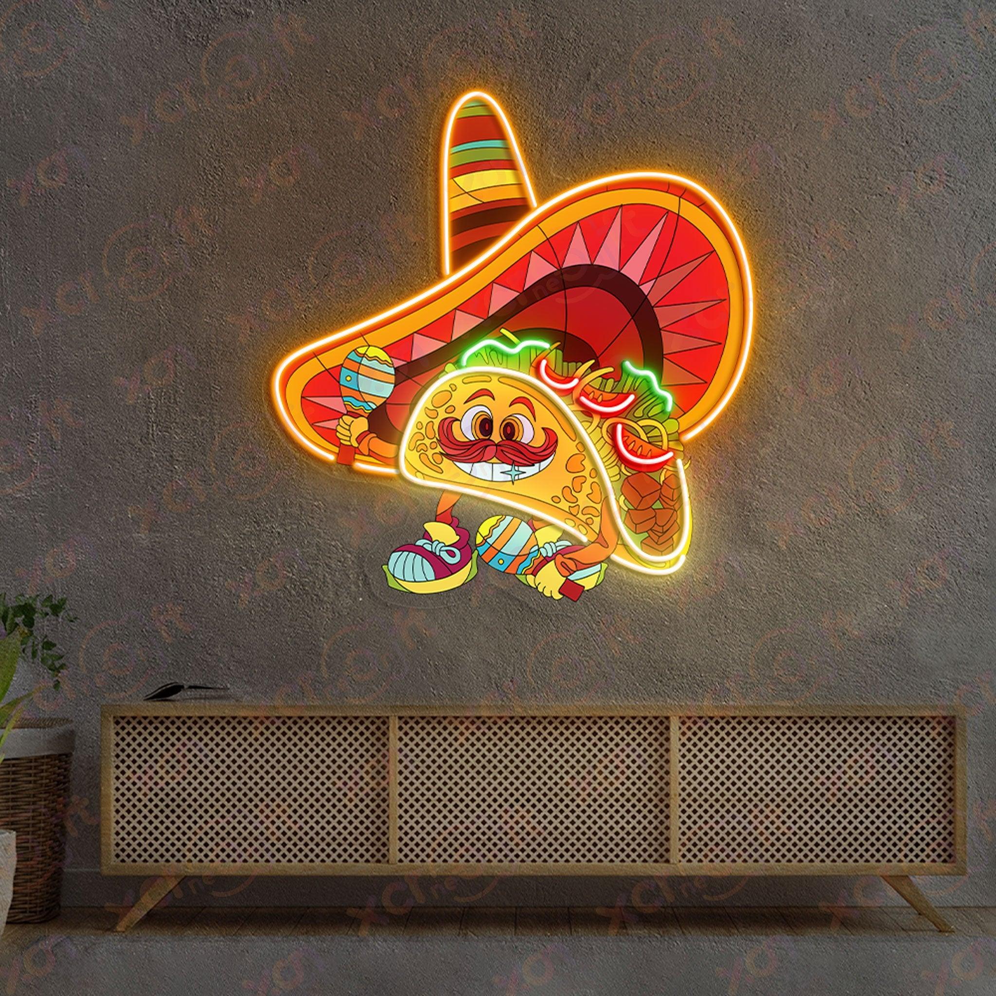 Tacos Mexican Neon Signs Decoration Ideas
