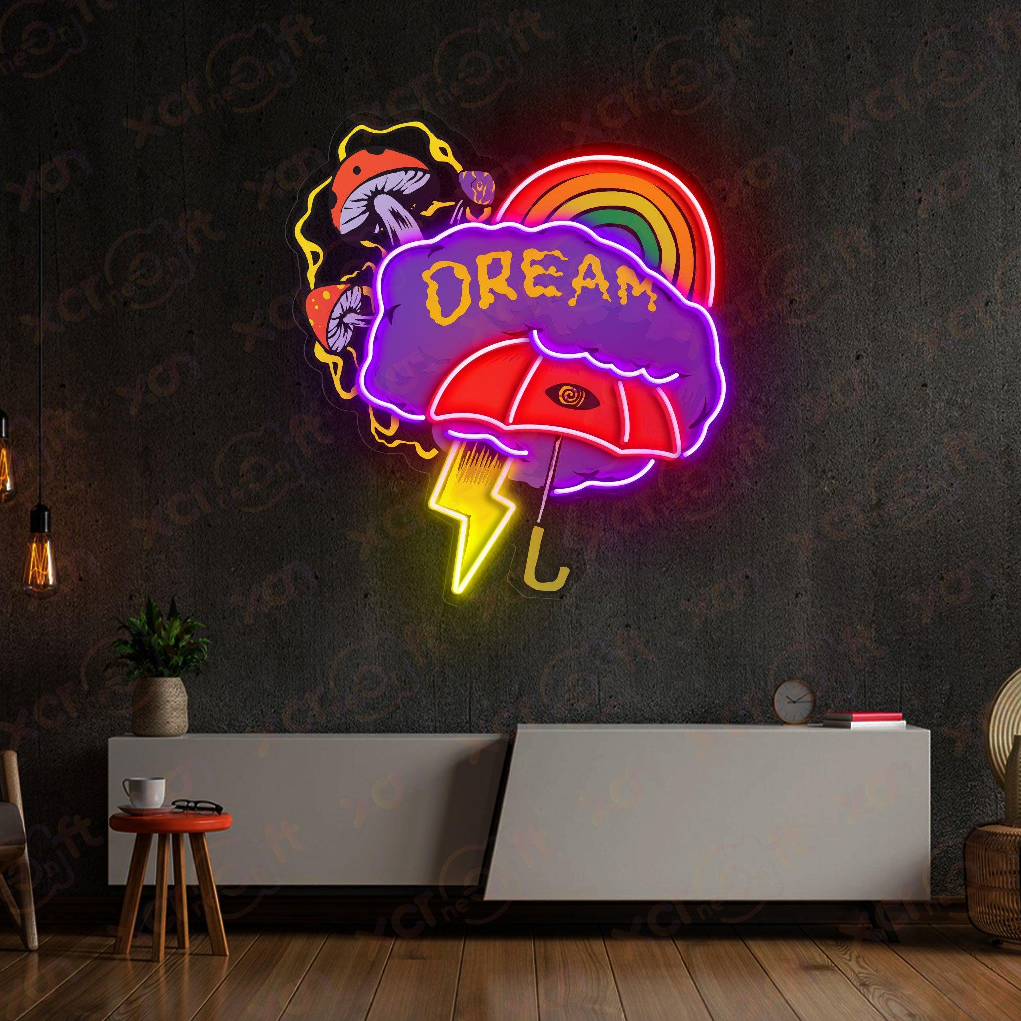 Psychedelic Dream Neon Name Sign With High Quality
