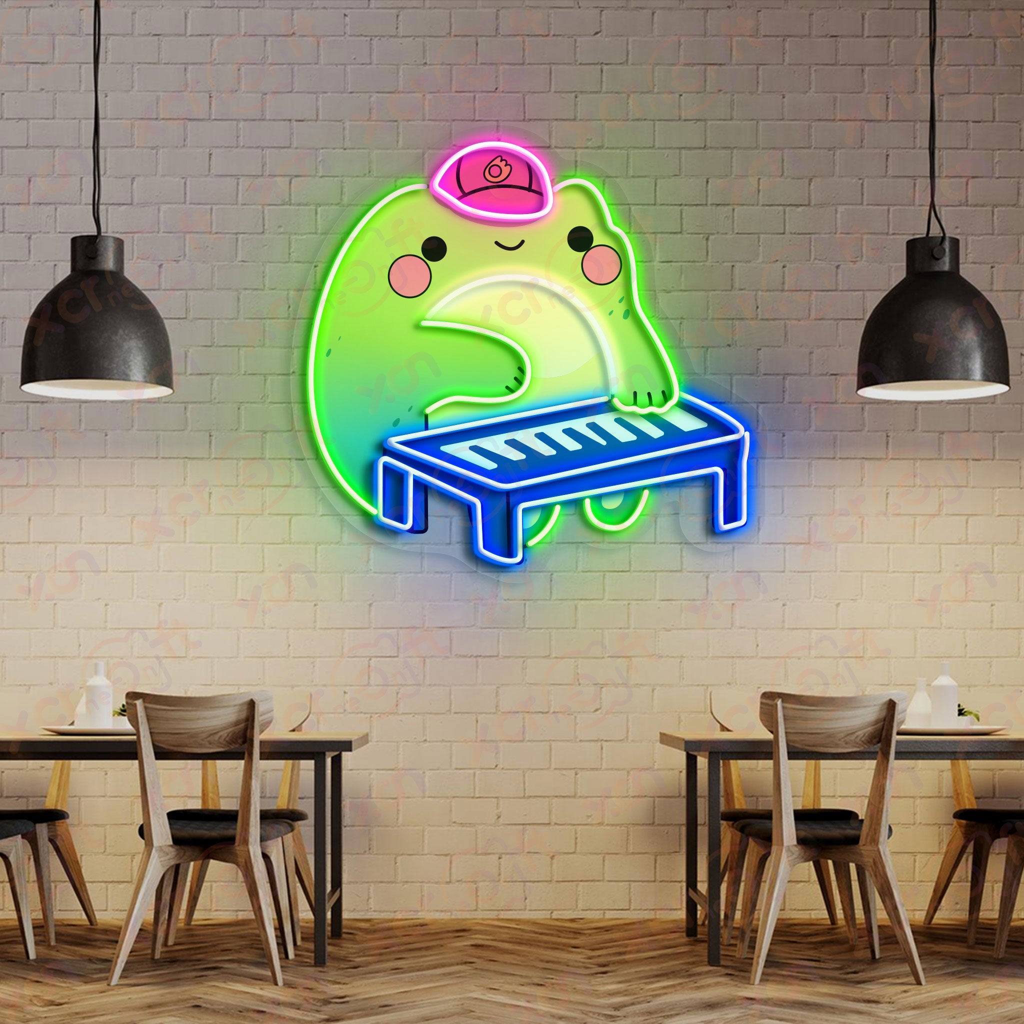 Frog Music Neon Signs For Kids Room