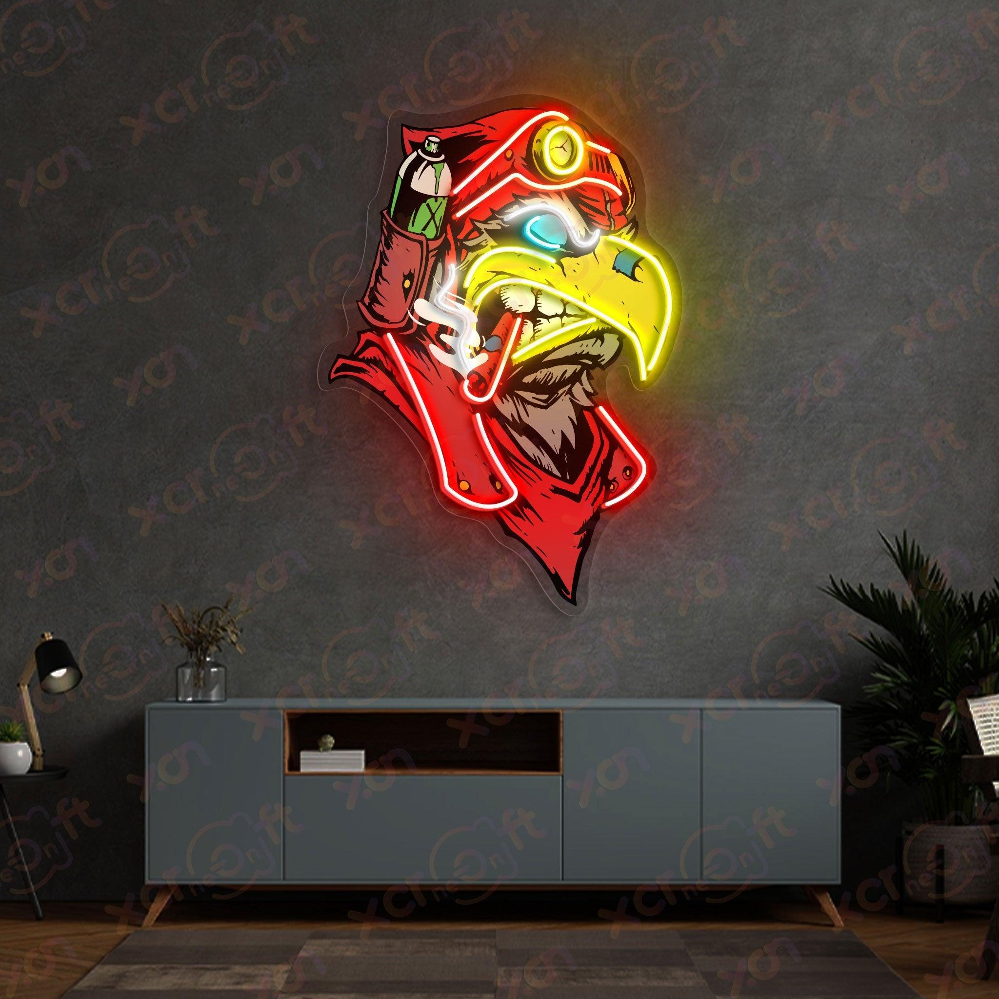 Cool Eagle Head Neon Signs Decorations Room