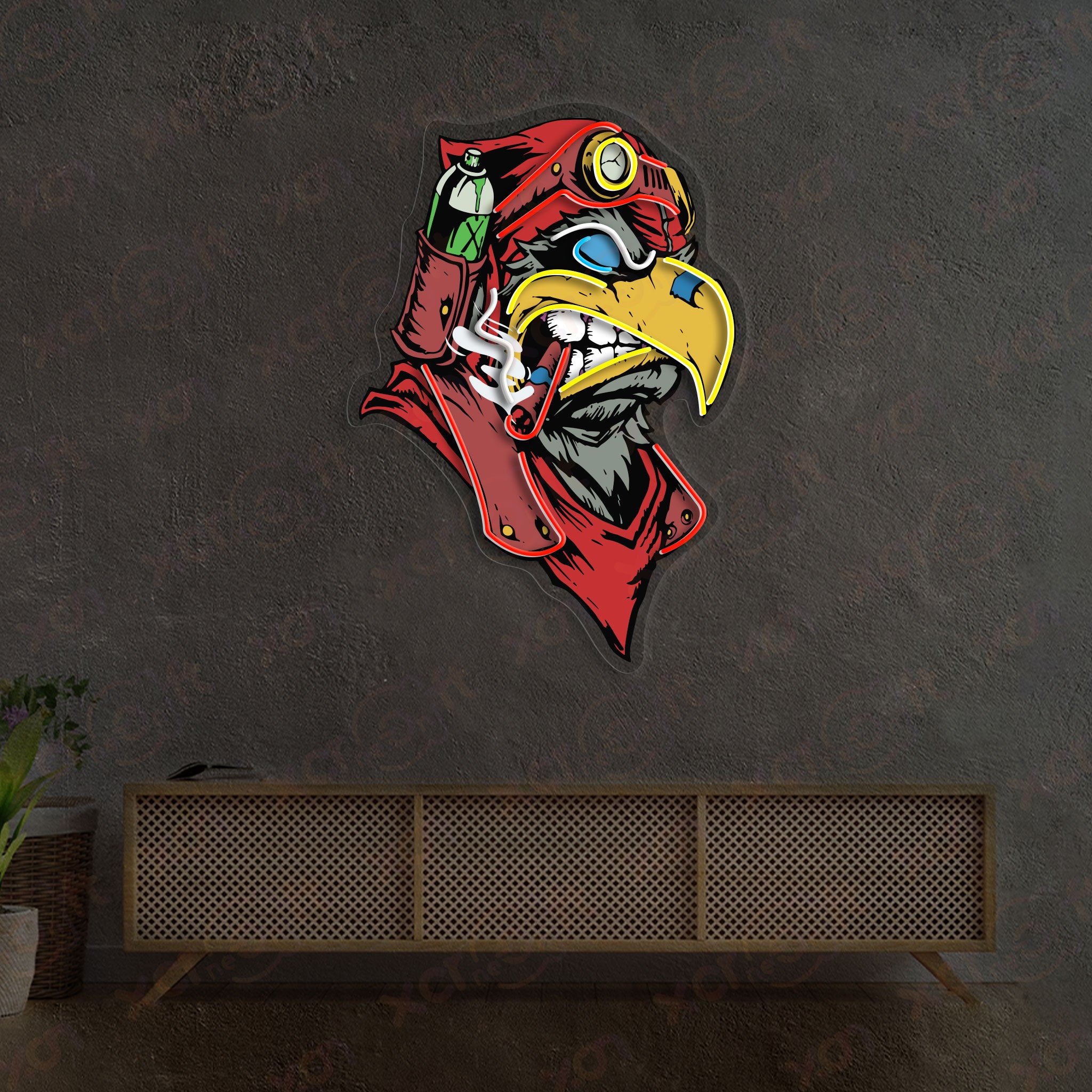Cool Eagle Head Neon Signs Decorations Room