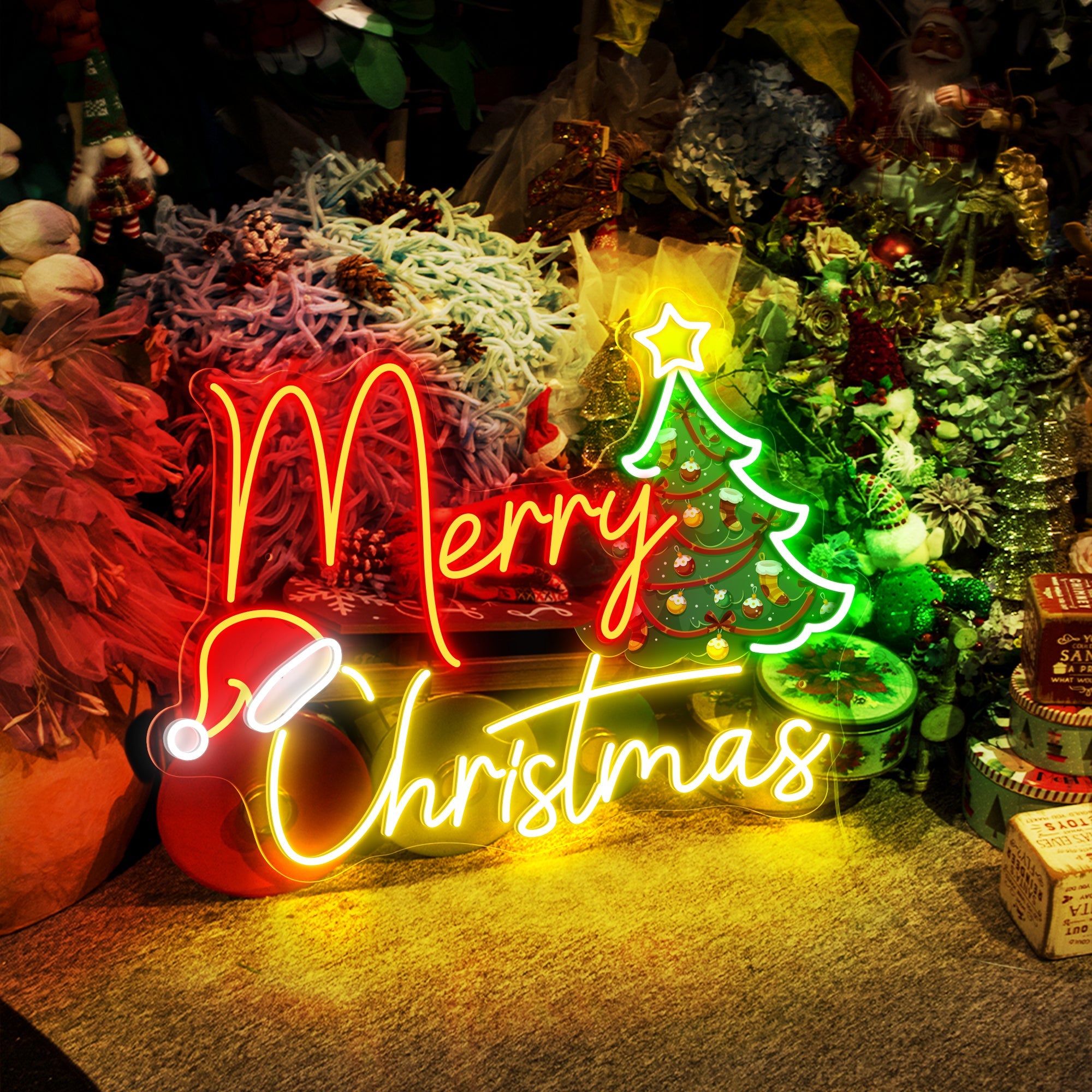 Merry Christmas UV Neon Sign