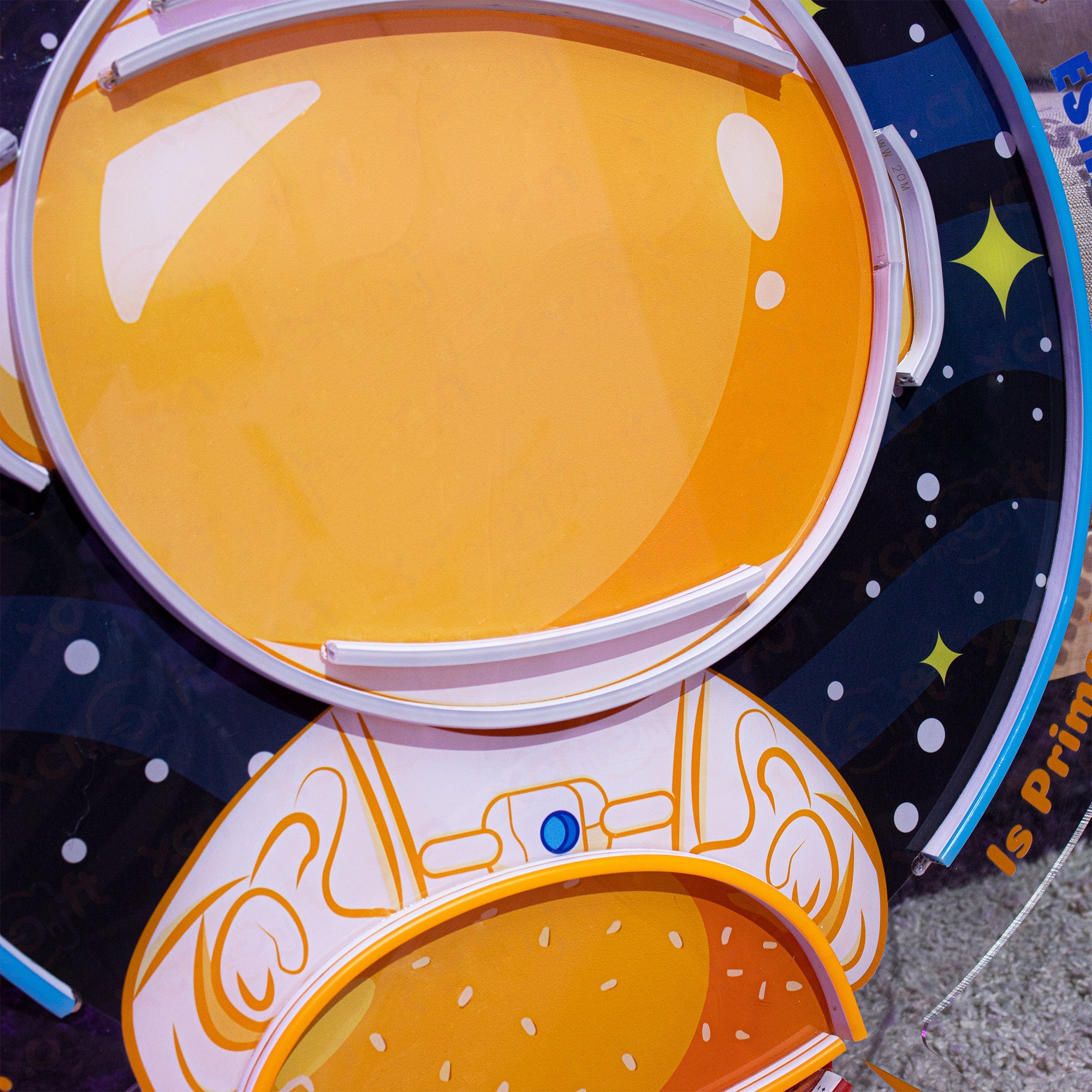 Astronaut Burger Neon Sign